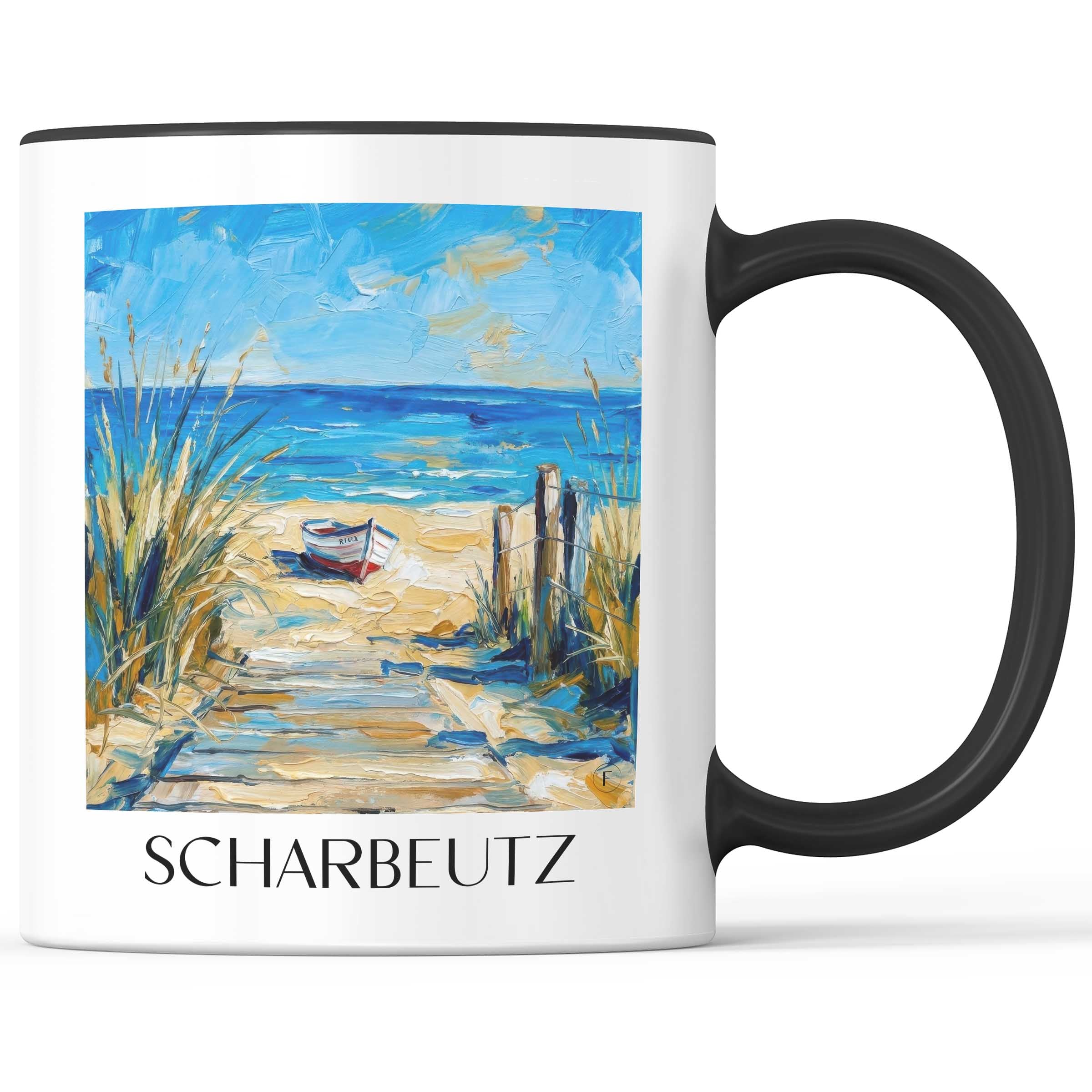 scharbeutz-ostholstein-deutschland-kaffeebecher-oil-painting-oelgemaelde