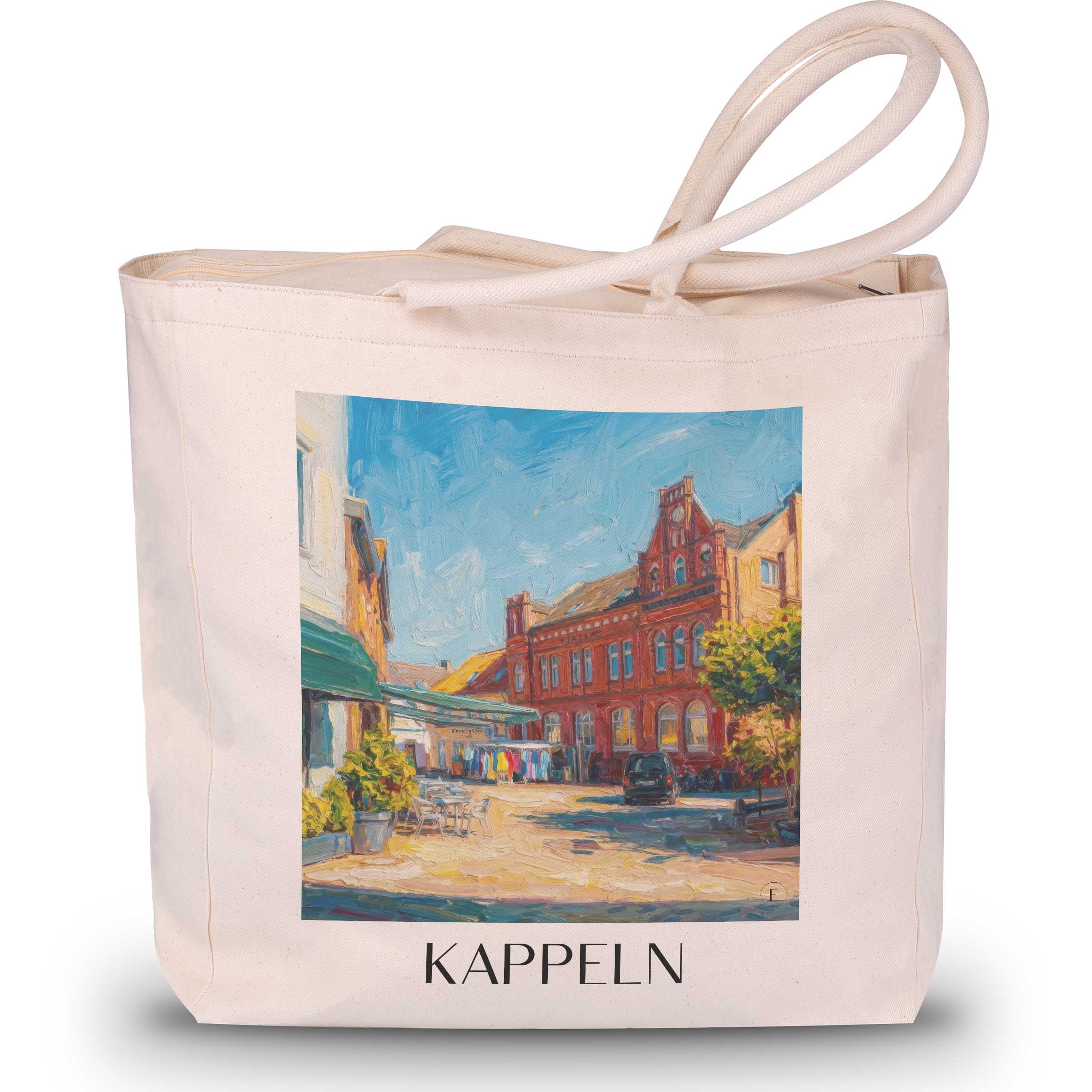 kappeln-schleswig-holstein-deutschland-einkaufstasche-oil-painting-oelgemaelde