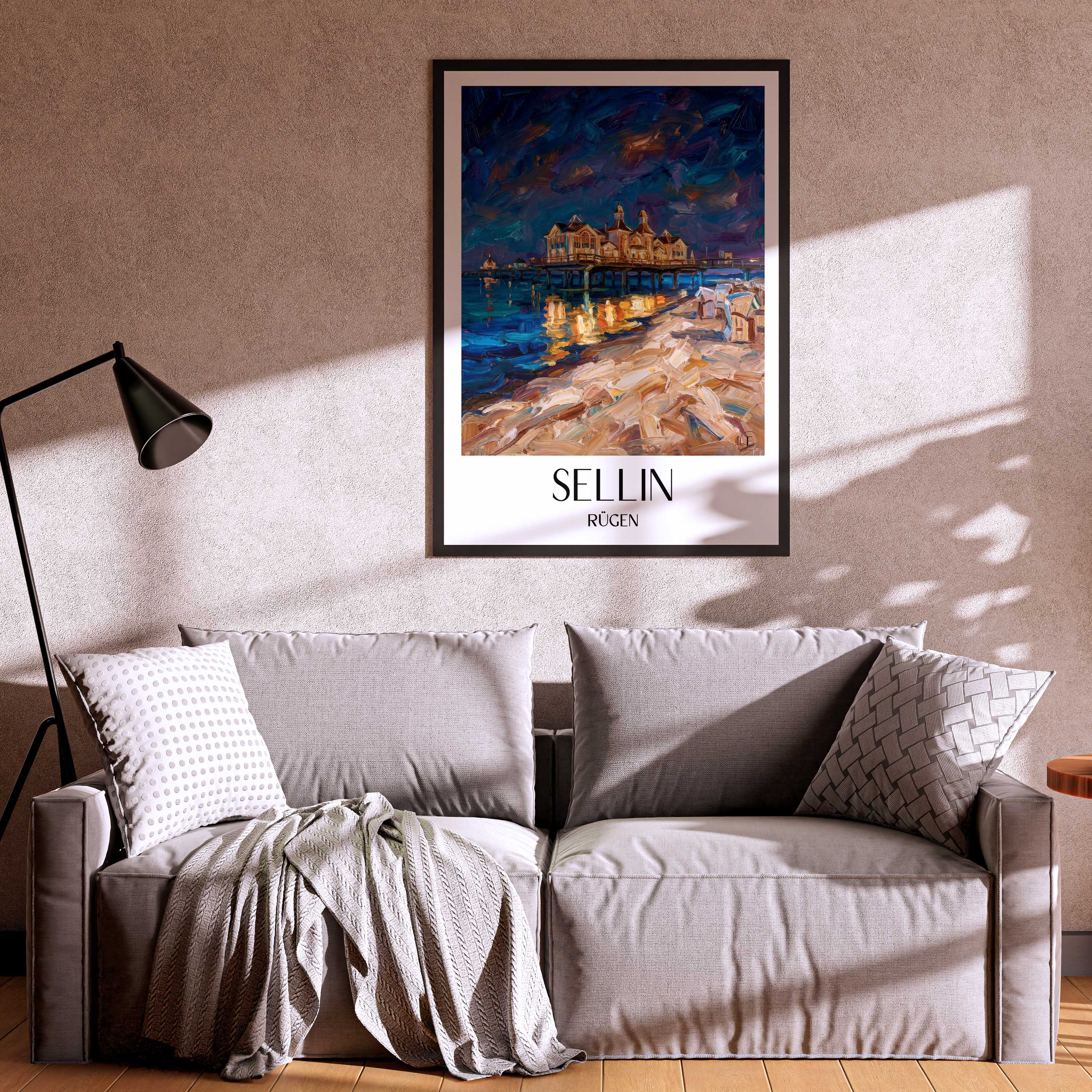 sellin-rügen-deutschland-poster-oil-painting-oelgemaelde