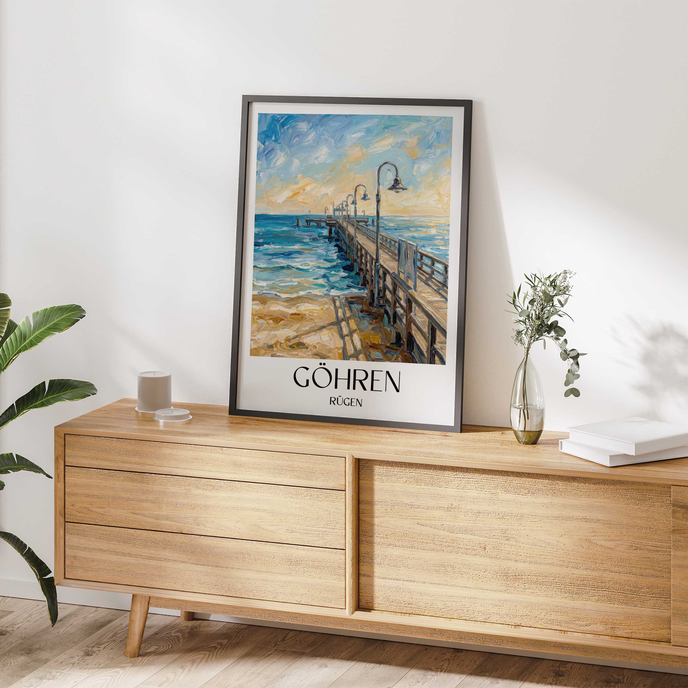 göhren-rügen-deutschland-poster-oil-painting-oelgemaelde