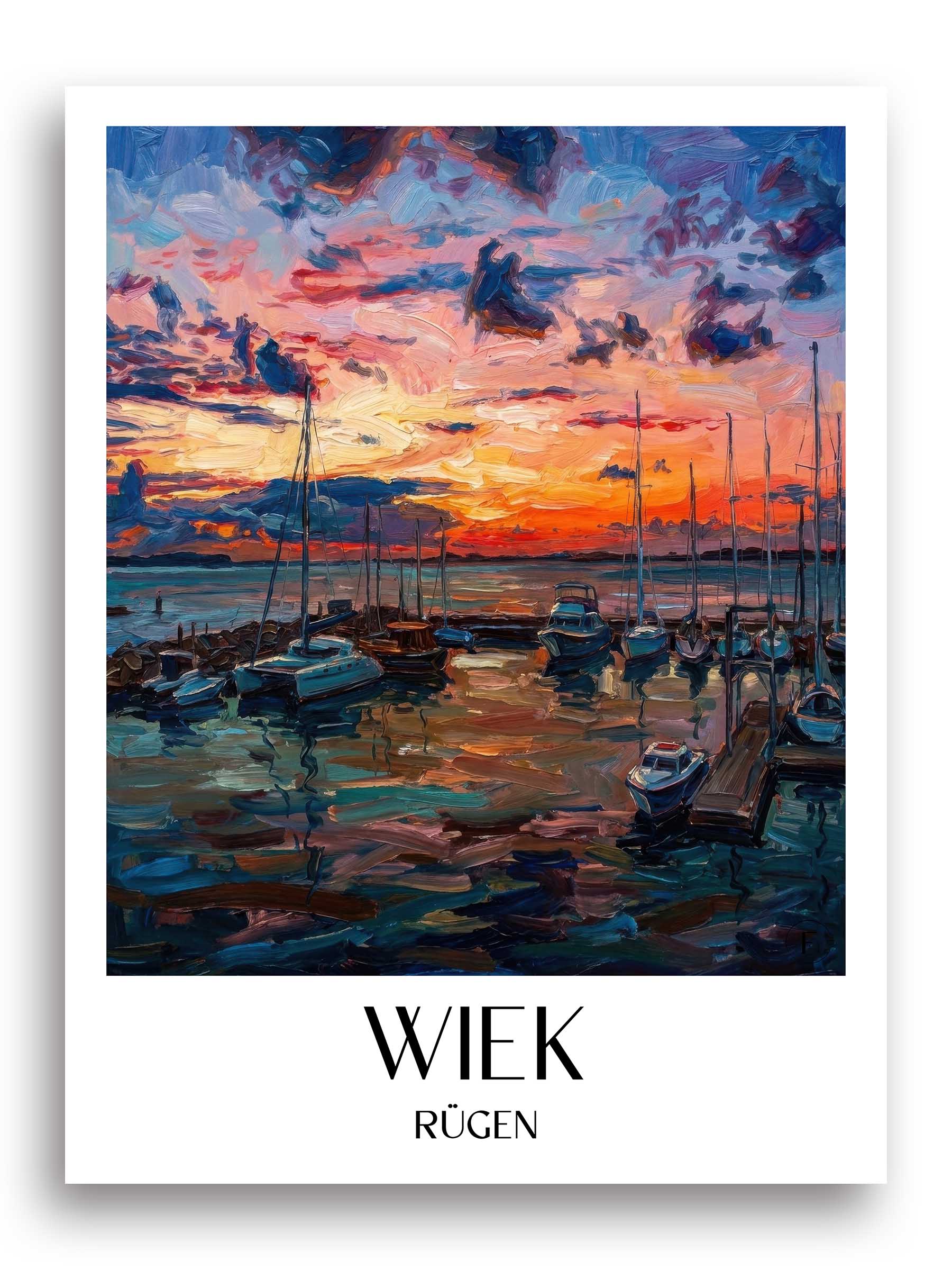 wiek-rügen-deutschland-poster-oil-painting-oelgemaelde