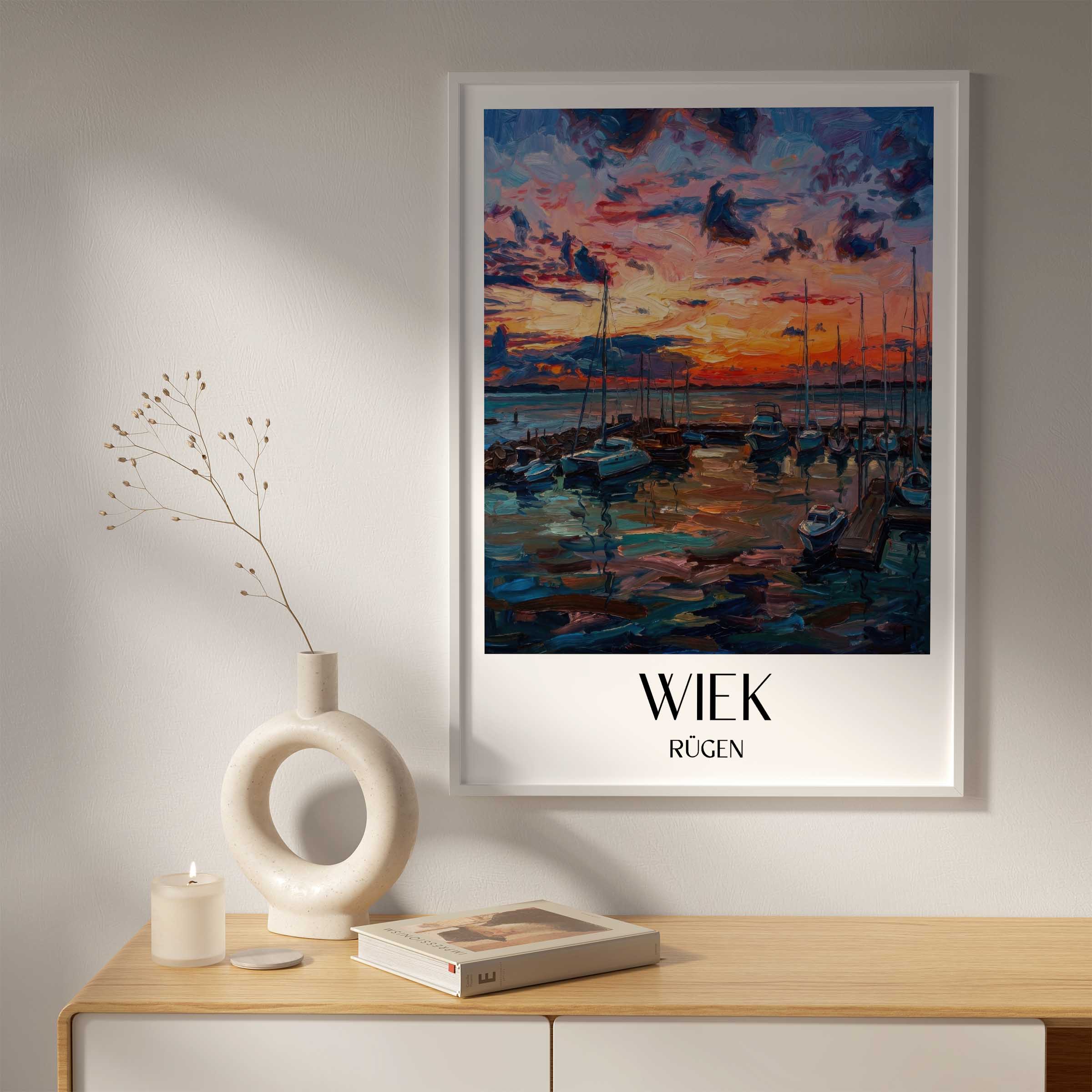 wiek-rügen-deutschland-poster-oil-painting-oelgemaelde