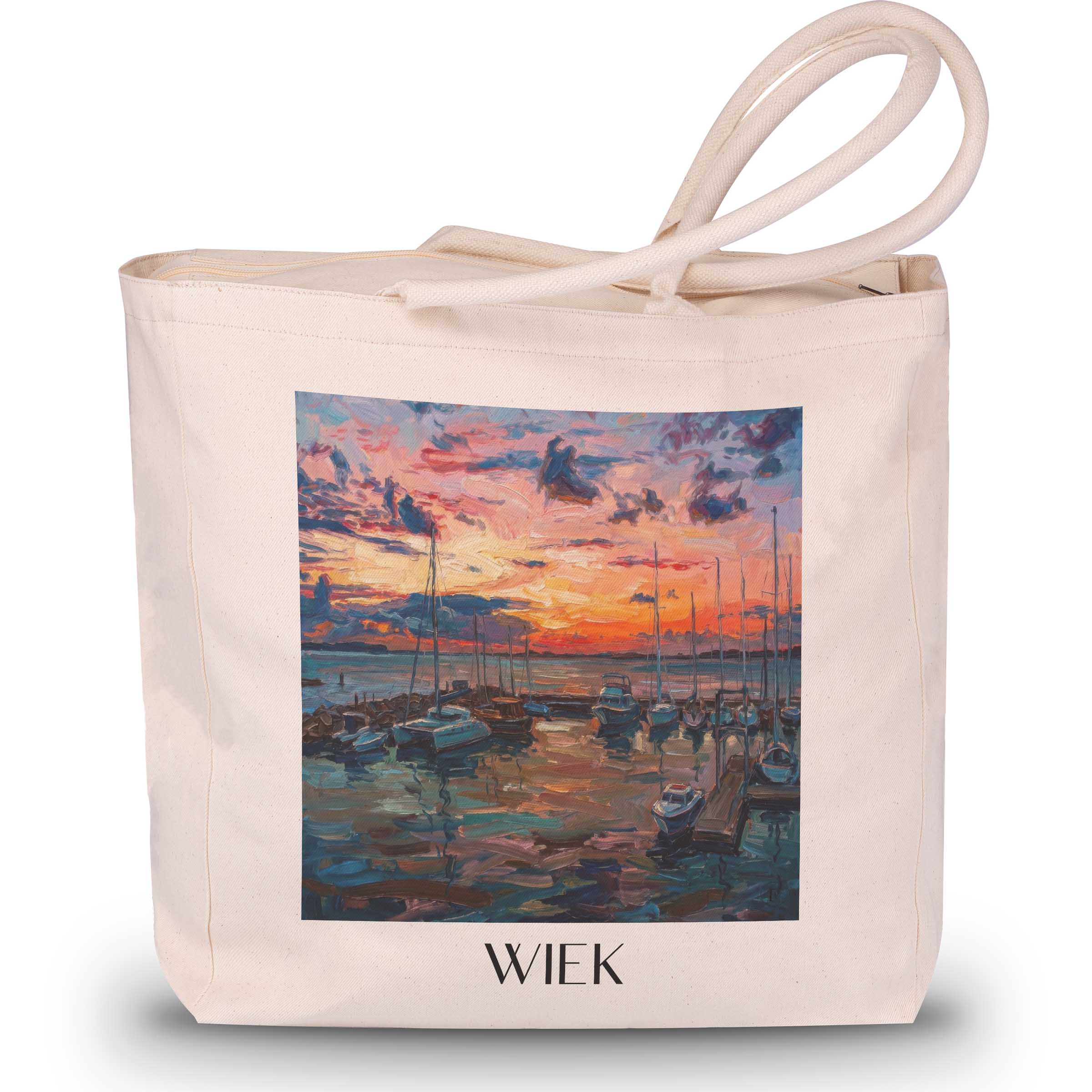 Wiek Shopping Tasche - Rügen - Deutschland Tote Bag - Einkaufstasche im Ölgemälde Stil