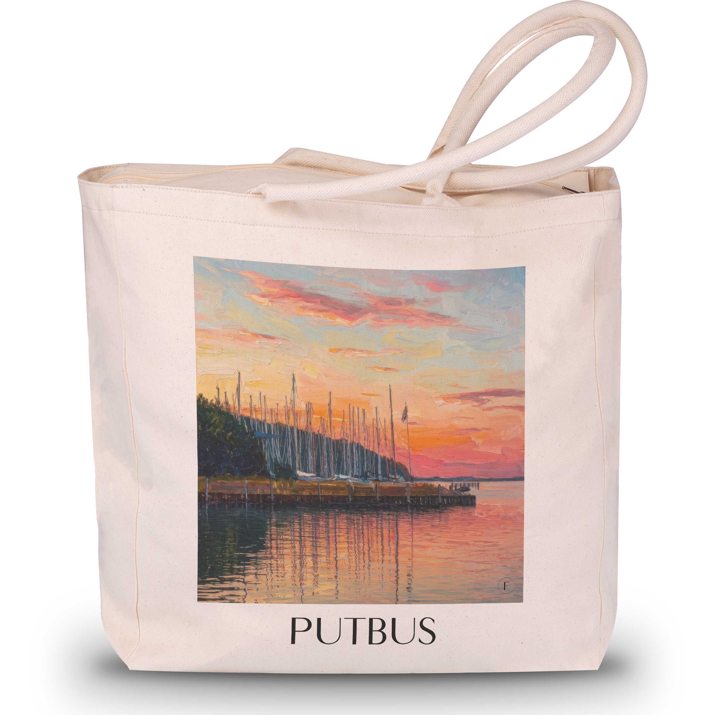 putbus-rügen-deutschland-einkaufstasche-oil-painting-oelgemaelde