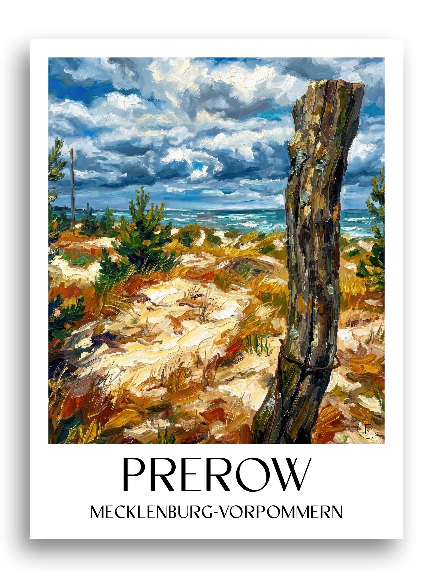 prerow-mecklenburg-vorpommern-deutschland-poster-oil-painting-oelgemaelde
