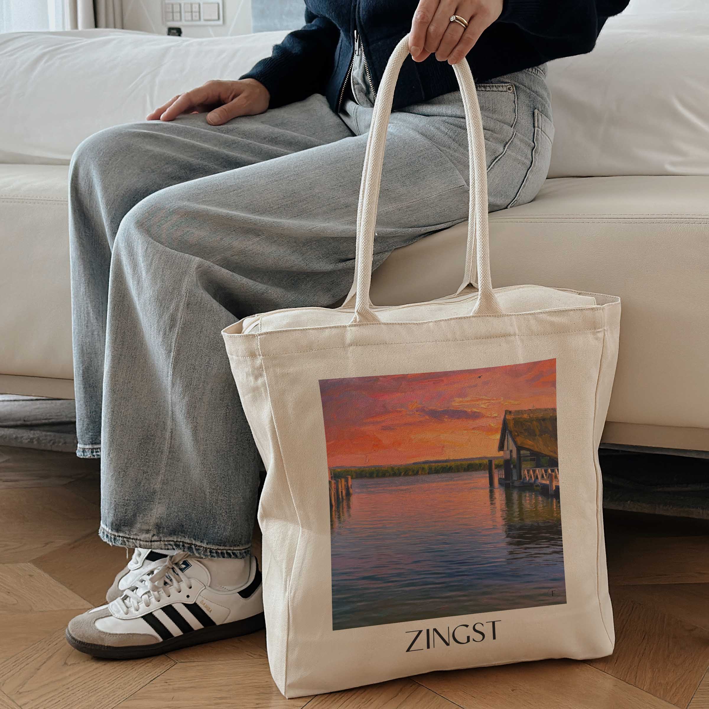 zingst-mecklenburg-vorpommern-deutschland-einkaufstasche-oil-painting-oelgemaelde