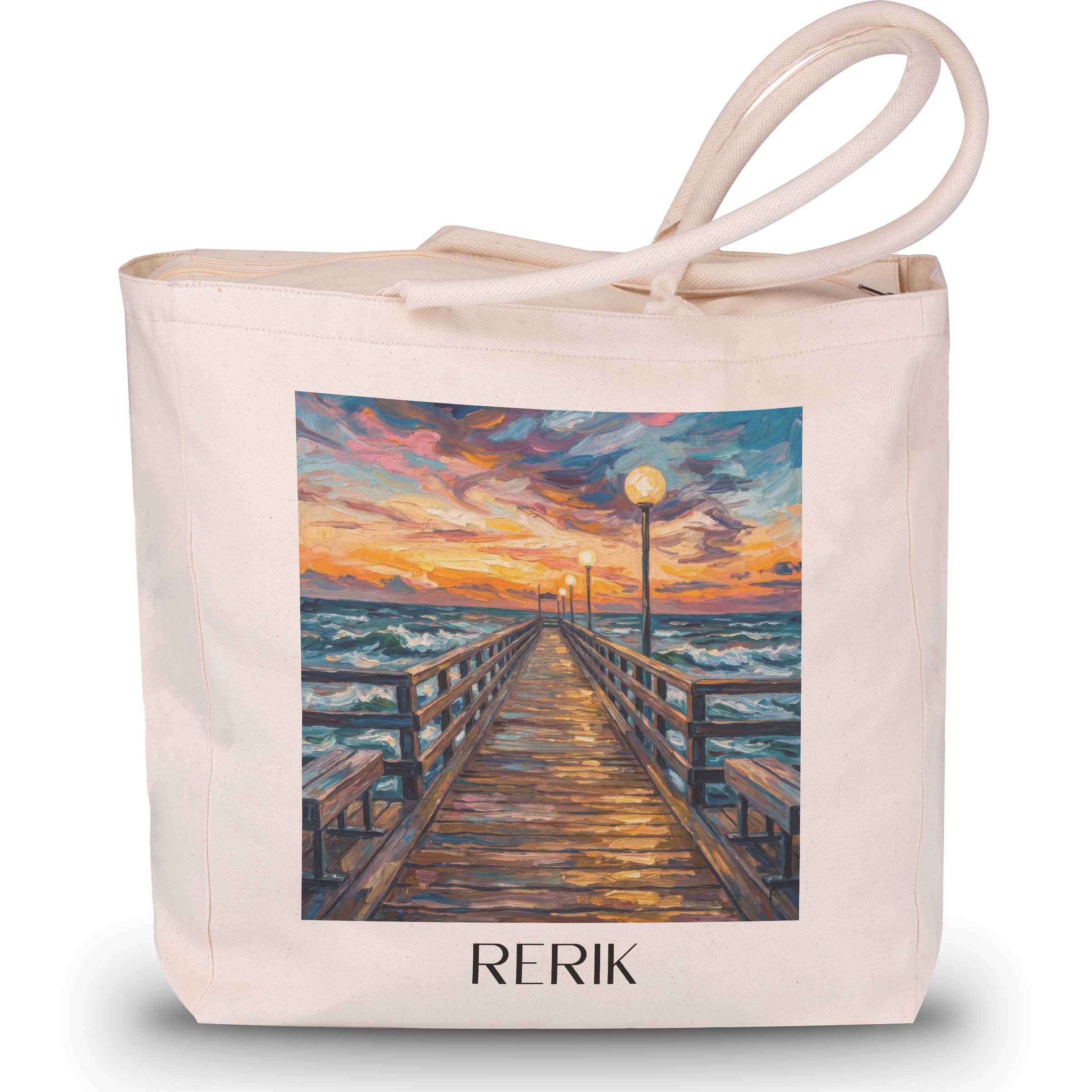 rerik-mecklenburg-vorpommern-deutschland-einkaufstasche-oil-painting-oelgemaelde