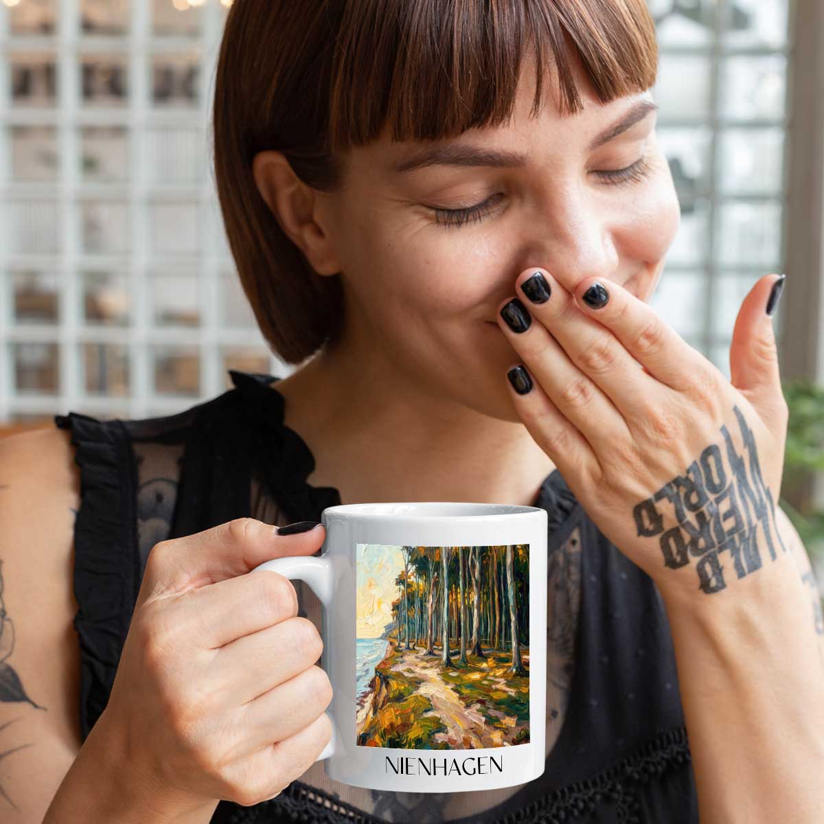 nienhagen-mecklenburg-vorpommern-deutschland-kaffeebecher-oil-painting-oelgemaelde