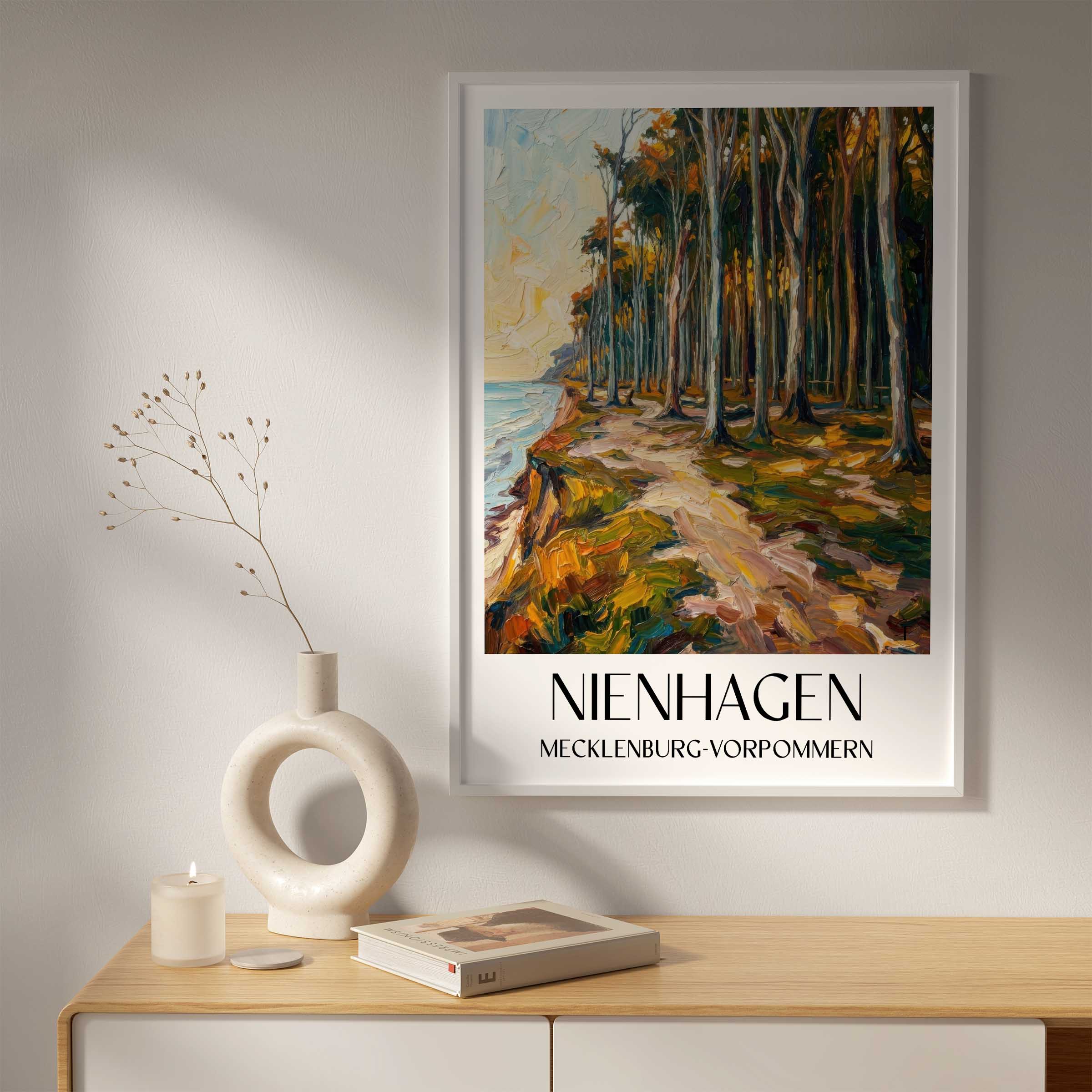 nienhagen-mecklenburg-vorpommern-deutschland-poster-oil-painting-oelgemaelde