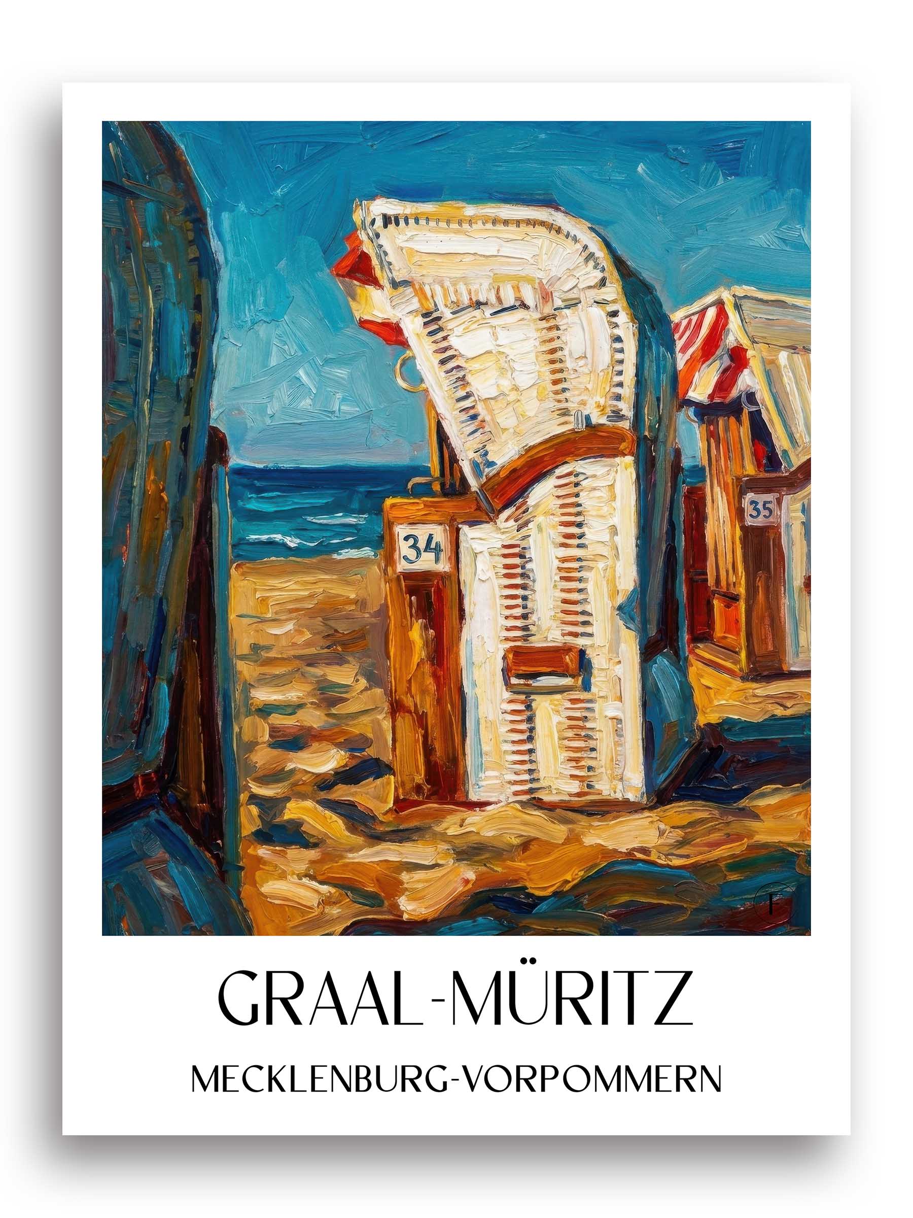 graal-müritz-mecklenburg-vorpommern-deutschland-poster-oil-painting-oelgemaelde