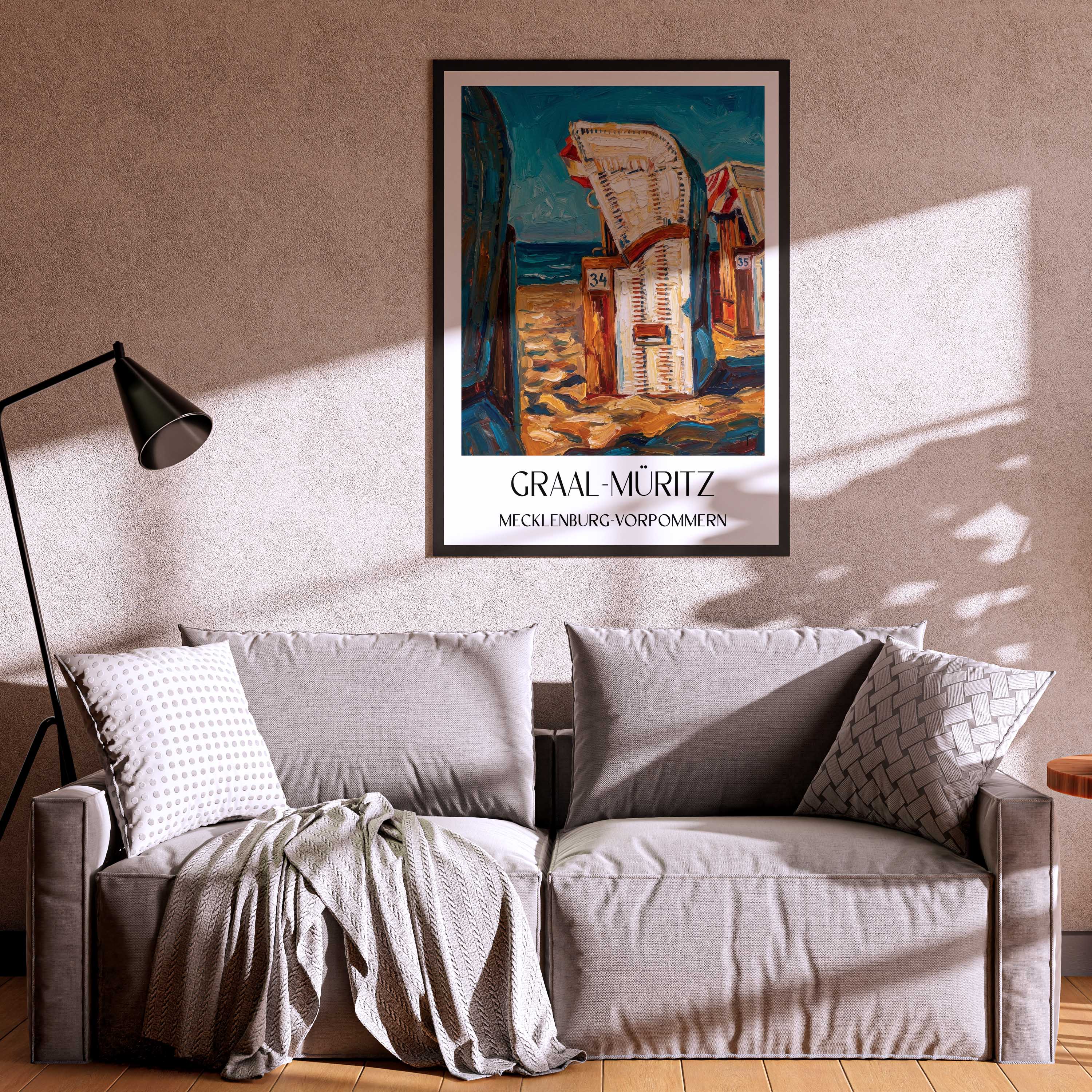 graal-müritz-mecklenburg-vorpommern-deutschland-poster-oil-painting-oelgemaelde