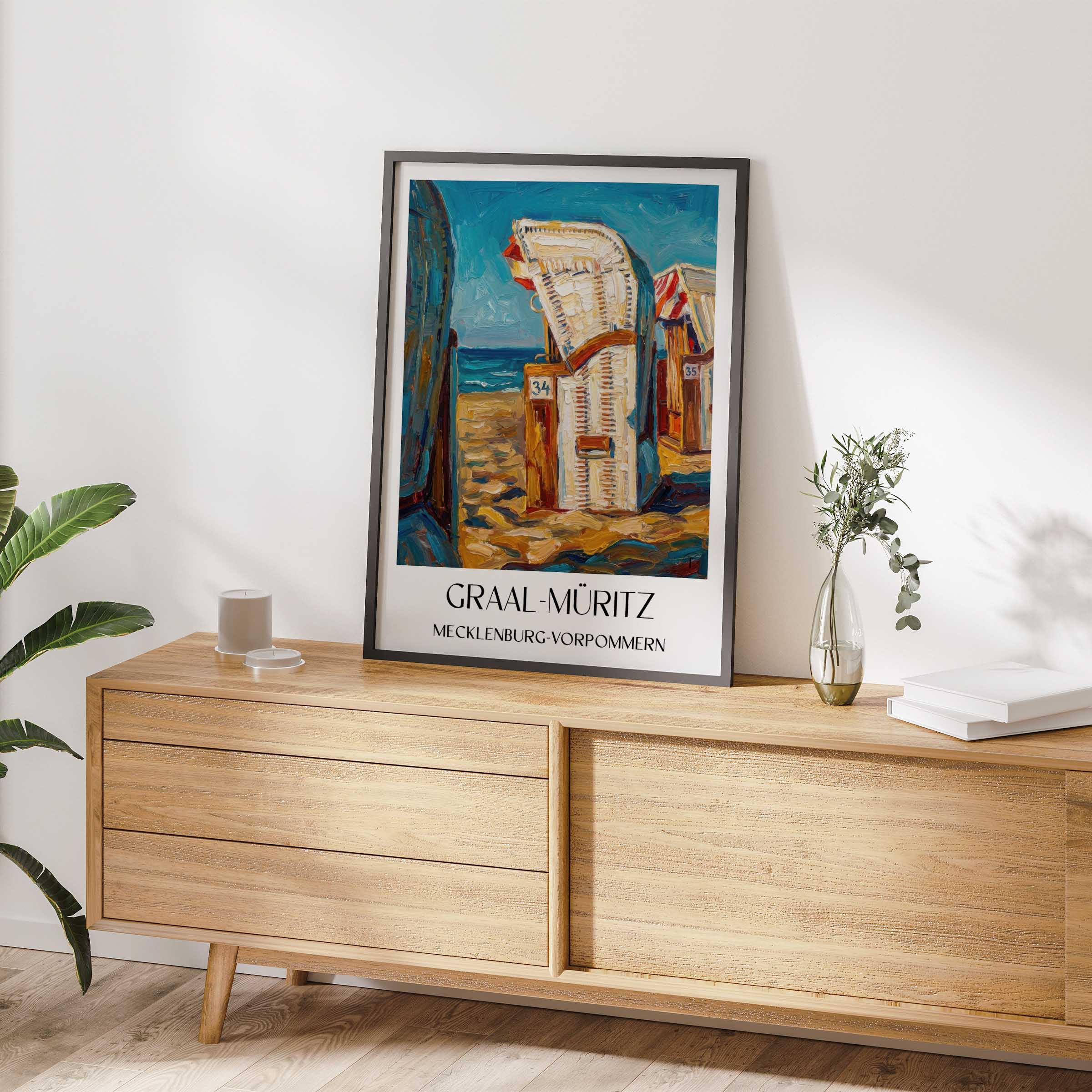 graal-müritz-mecklenburg-vorpommern-deutschland-poster-oil-painting-oelgemaelde
