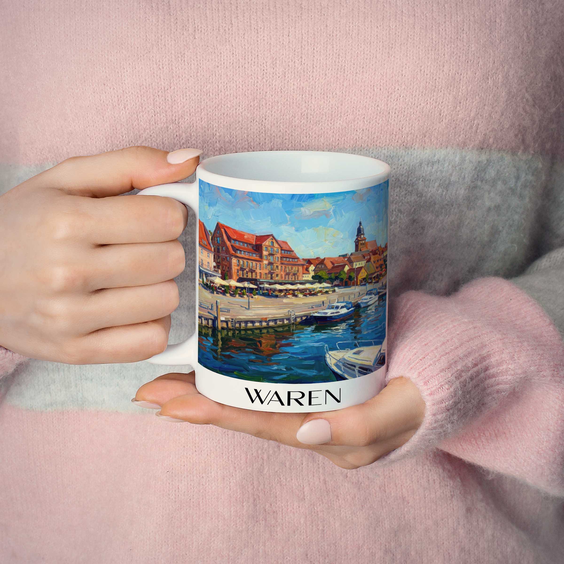 waren--mecklenburgische-seenplatte-deutschland-kaffeebecher-oil-painting-oelgemaelde