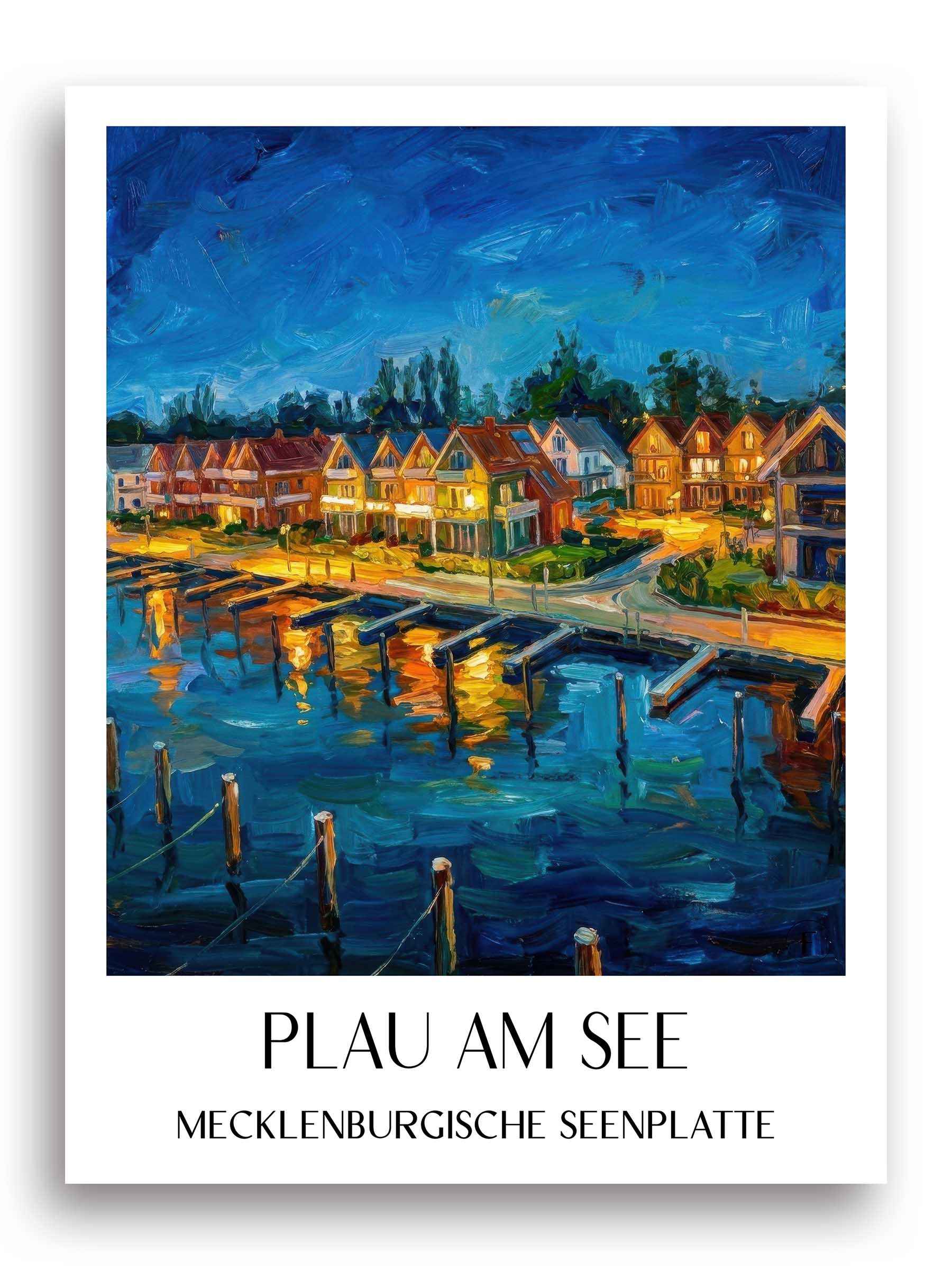 plau-am-see-mecklenburgische-seenplatte-deutschland-poster-oil-painting-oelgemaelde