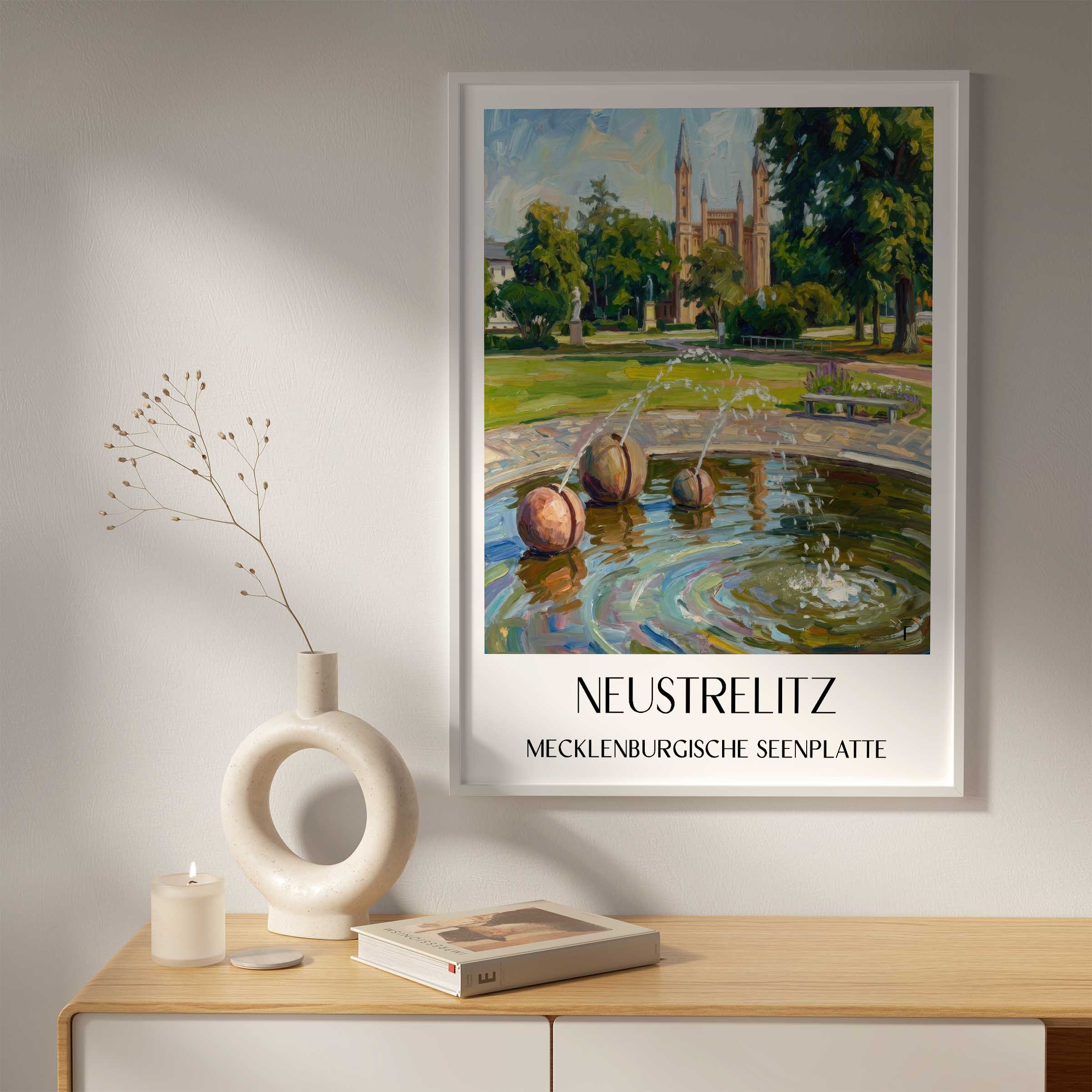 neustrelitz-mecklenburgische-seenplatte-deutschland-poster-oil-painting-oelgemaelde