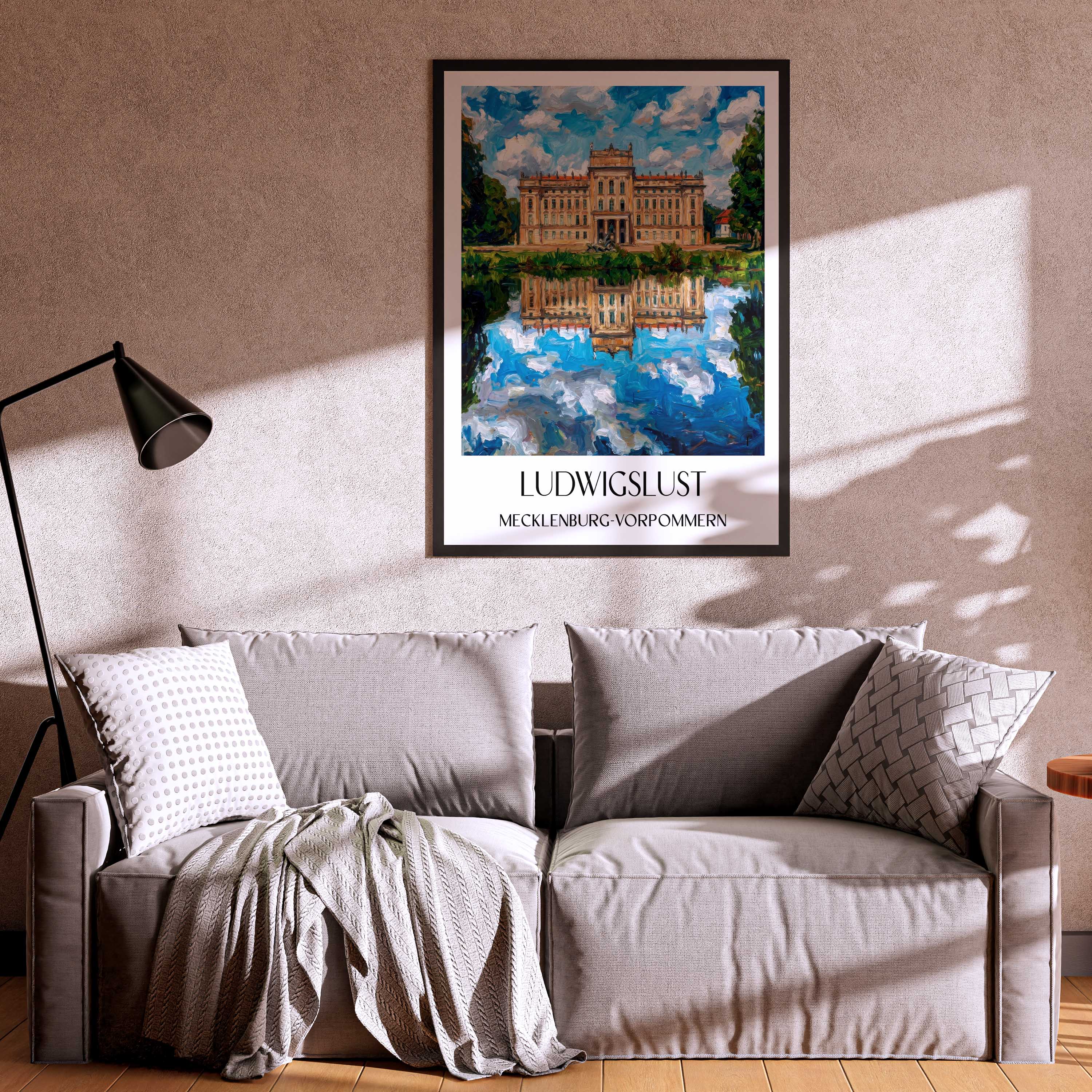 ludwigslust-mecklenburg-vorpommern-deutschland-poster-oil-painting-oelgemaelde