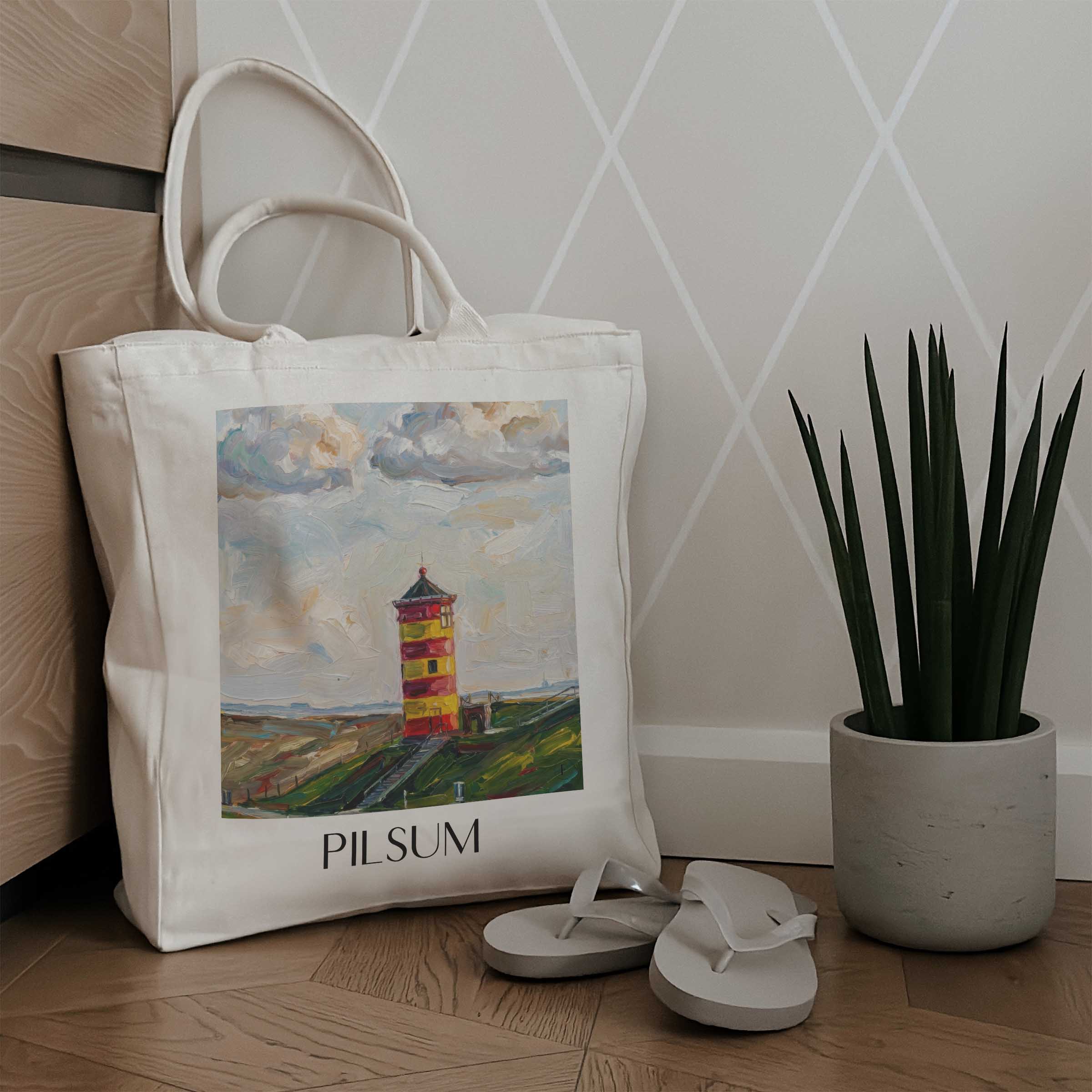 pilsum-ostfriesland-deutschland-einkaufstasche-oil-painting-oelgemaelde