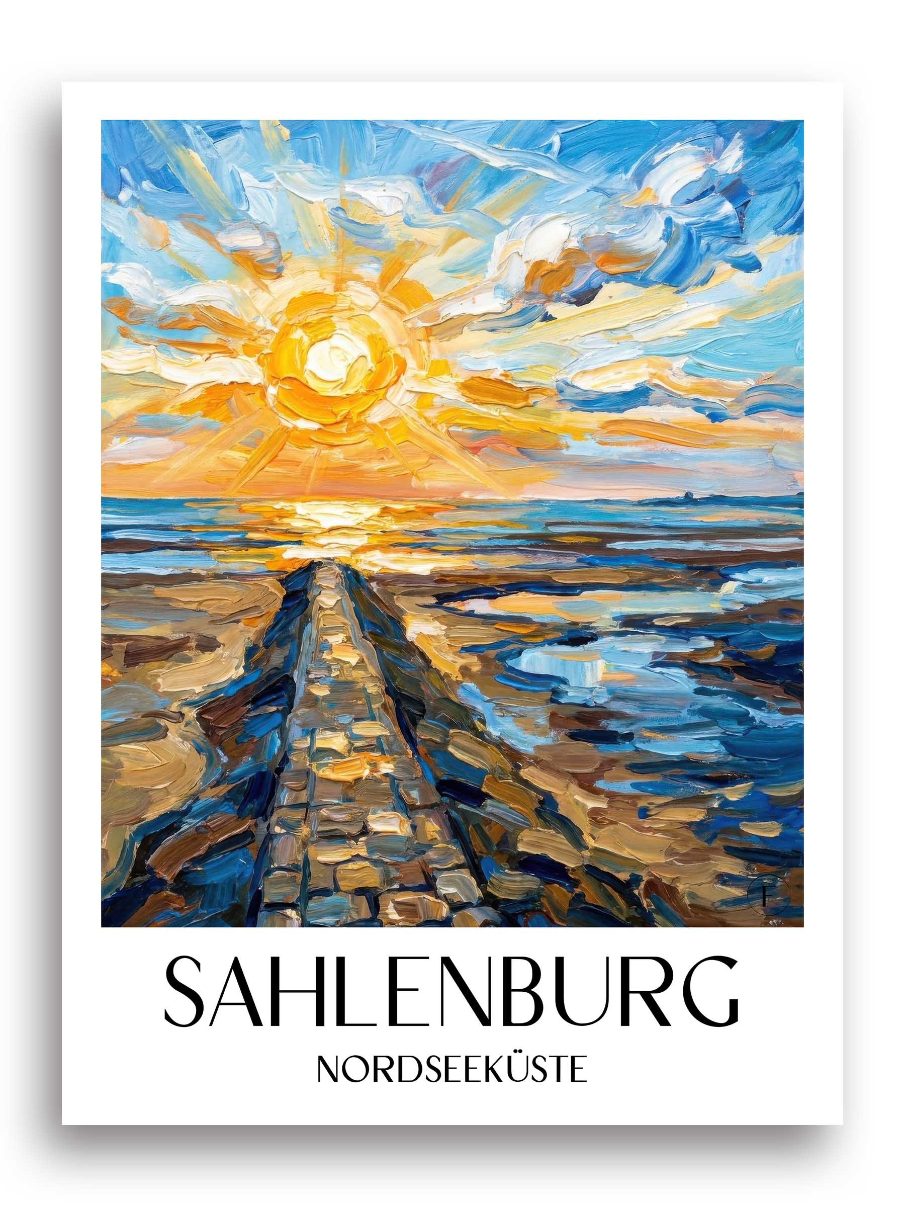 sahlenburg-nordseeküste-deutschland-poster-oil-painting-oelgemaelde