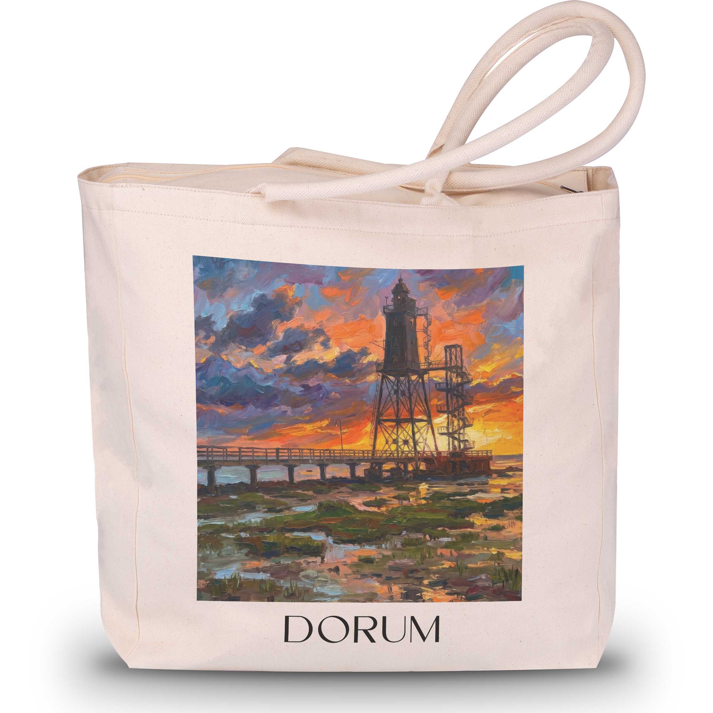 dorum-niedersachsen-deutschland-einkaufstasche-oil-painting-oelgemaelde