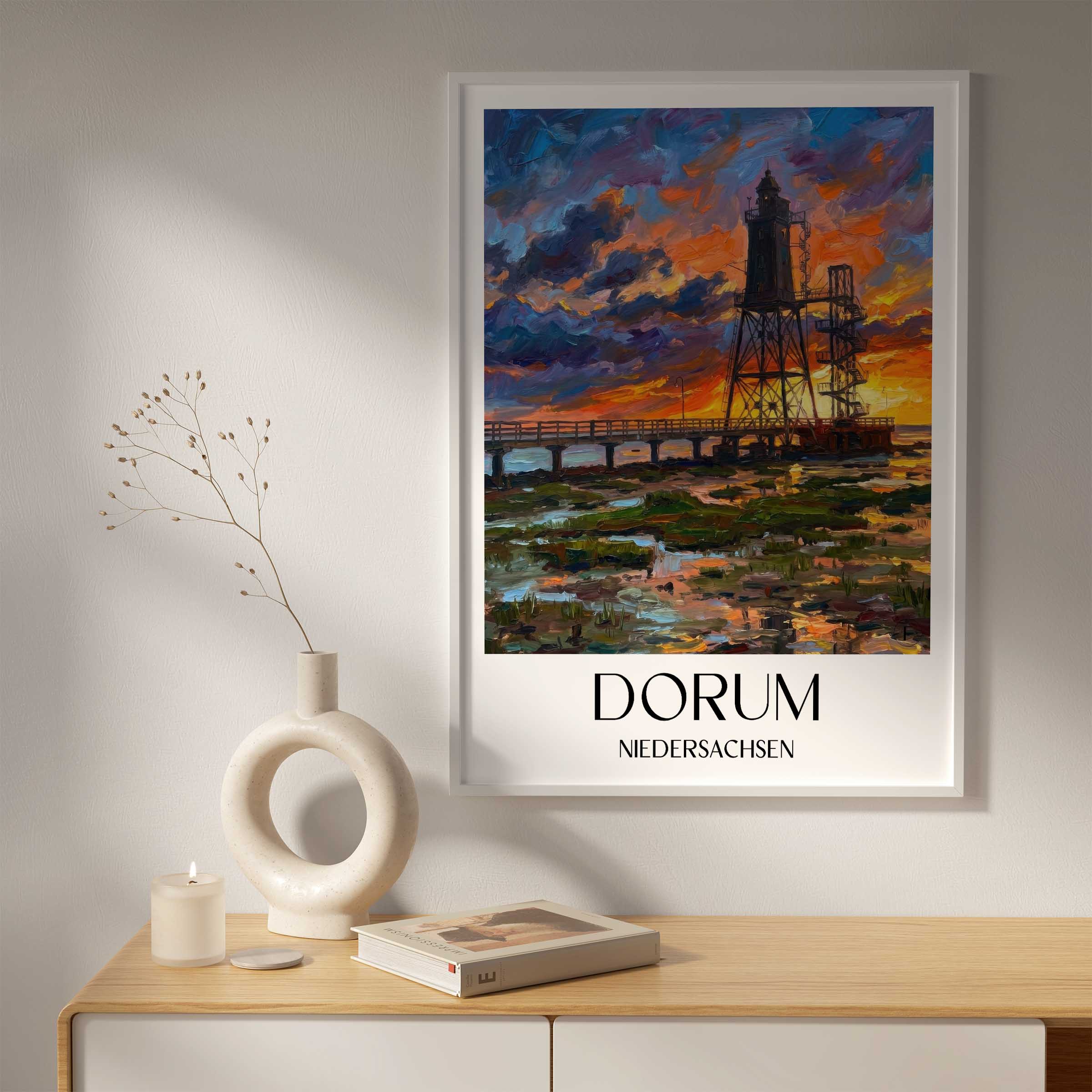 dorum-niedersachsen-deutschland-poster-oil-painting-oelgemaelde