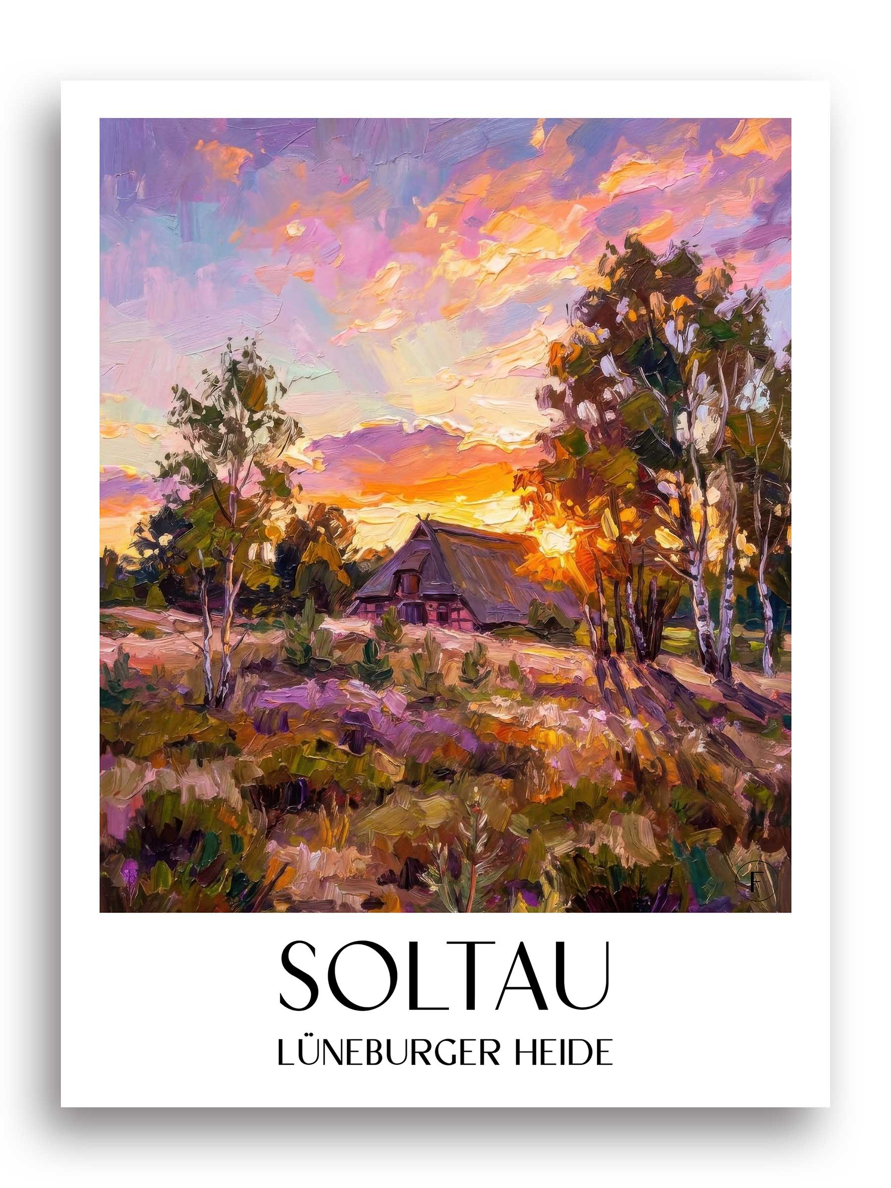 soltau-lüneburger-heide-deutschland-poster-oil-painting-oelgemaelde