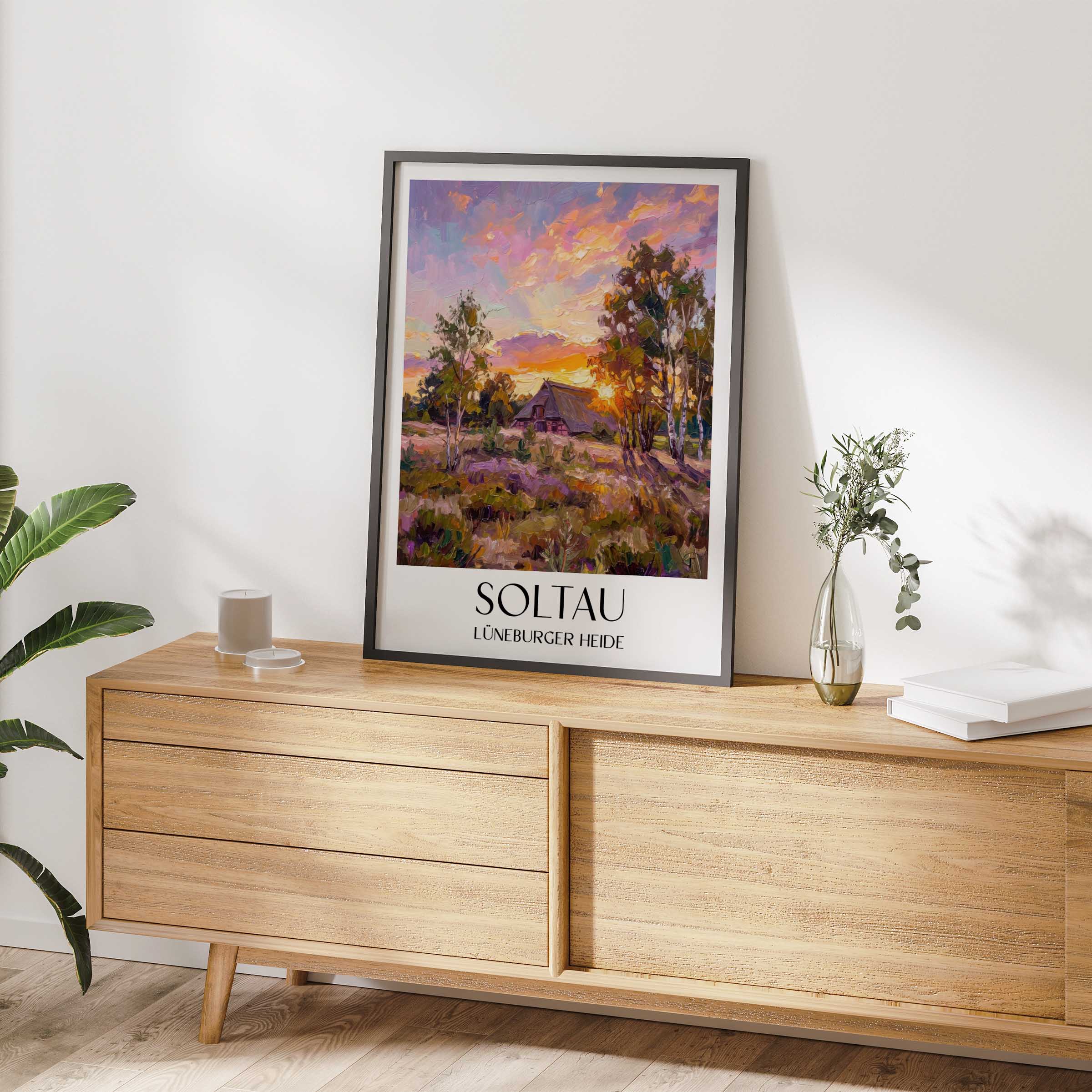 soltau-lüneburger-heide-deutschland-poster-oil-painting-oelgemaelde