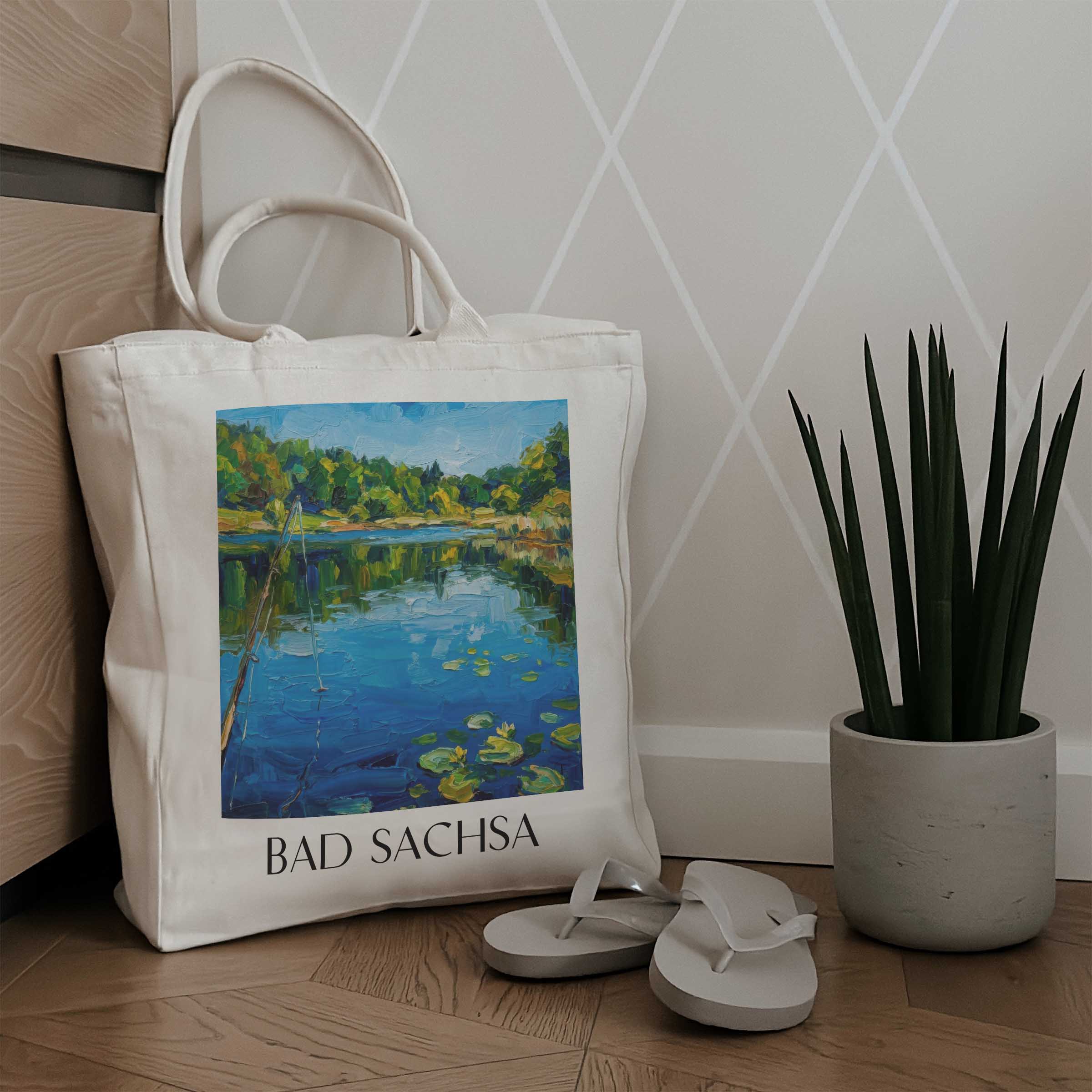 bad-sachsa-südharz-deutschland-einkaufstasche-oil-painting-oelgemaelde