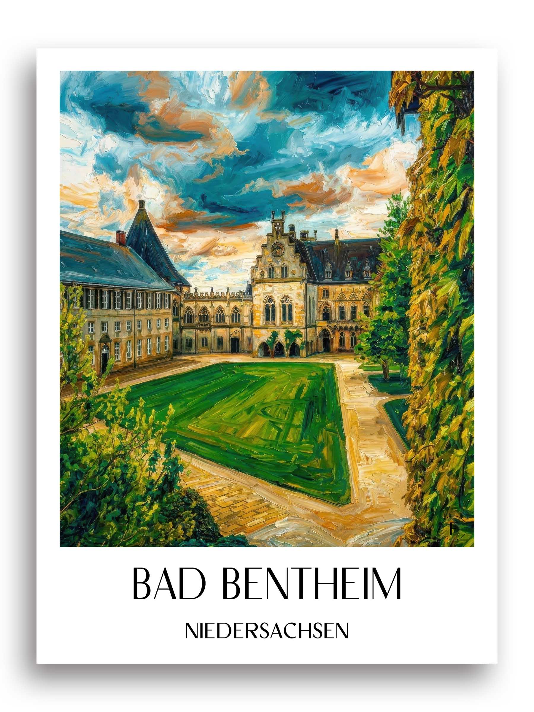 bad-bentheim-niedersachsen-deutschland-poster-oil-painting-oelgemaelde