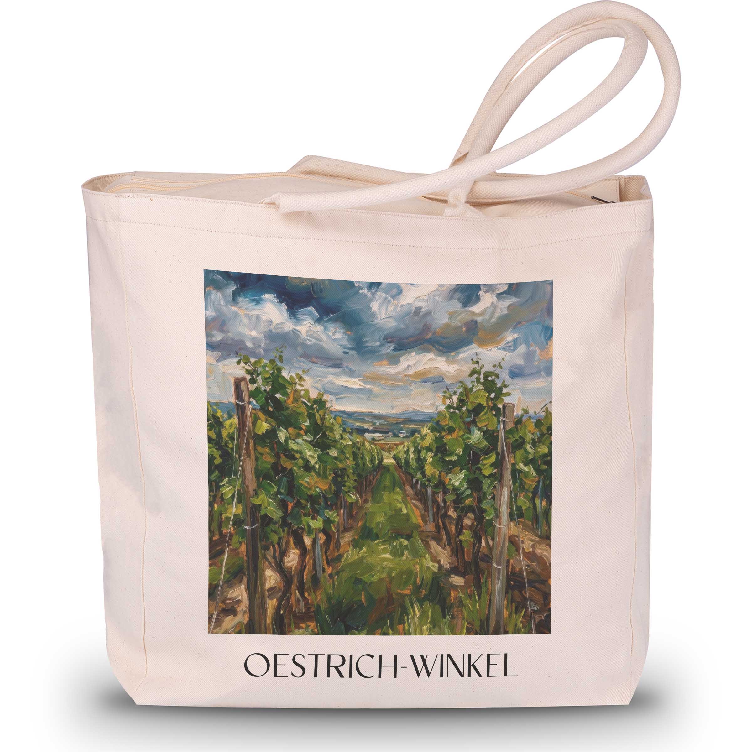 oestrich-winkel-rheingau-deutschland-einkaufstasche-oil-painting-oelgemaelde
