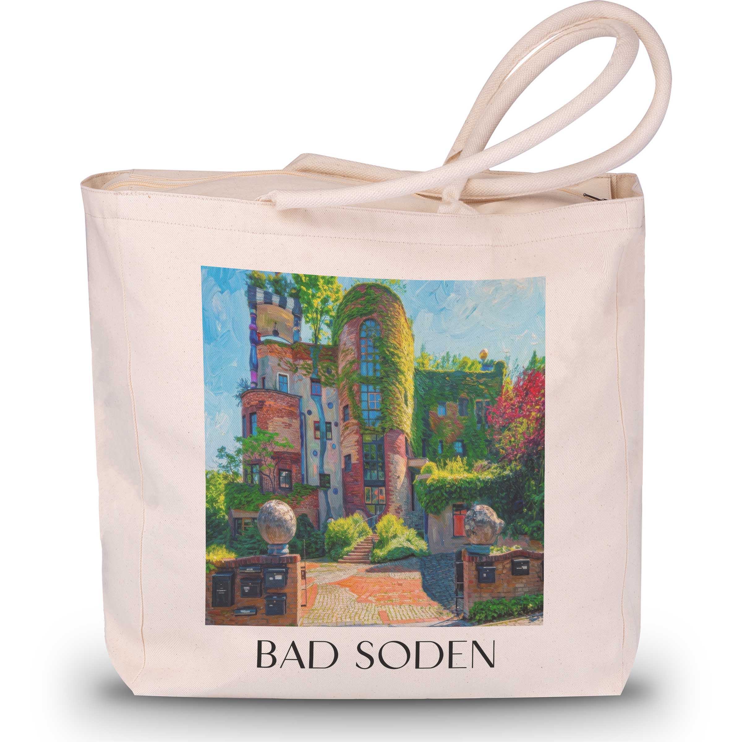 bad-soden-taunus-deutschland-einkaufstasche-oil-painting-oelgemaelde