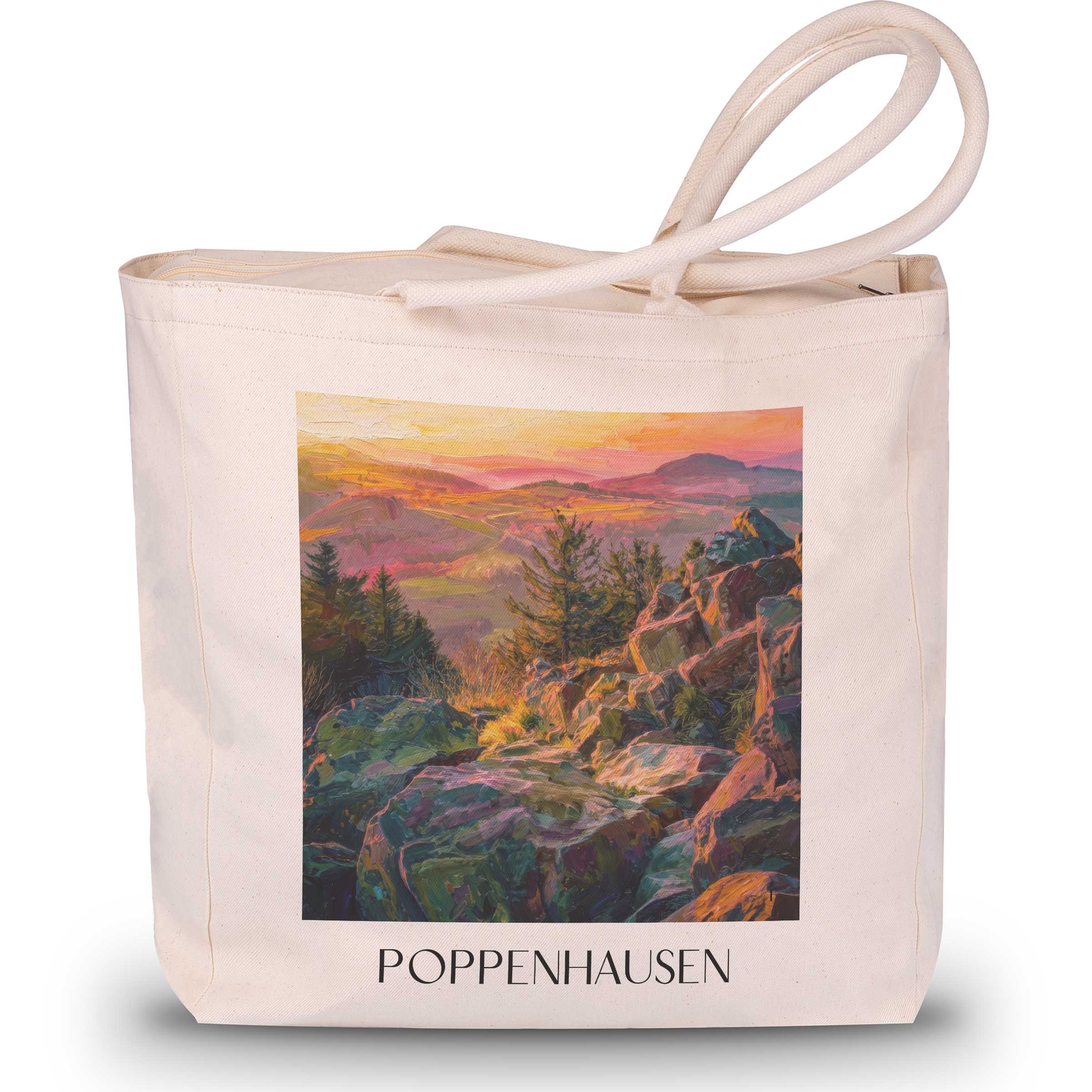 poppenhausen-rhön-deutschland-einkaufstasche-oil-painting-oelgemaelde