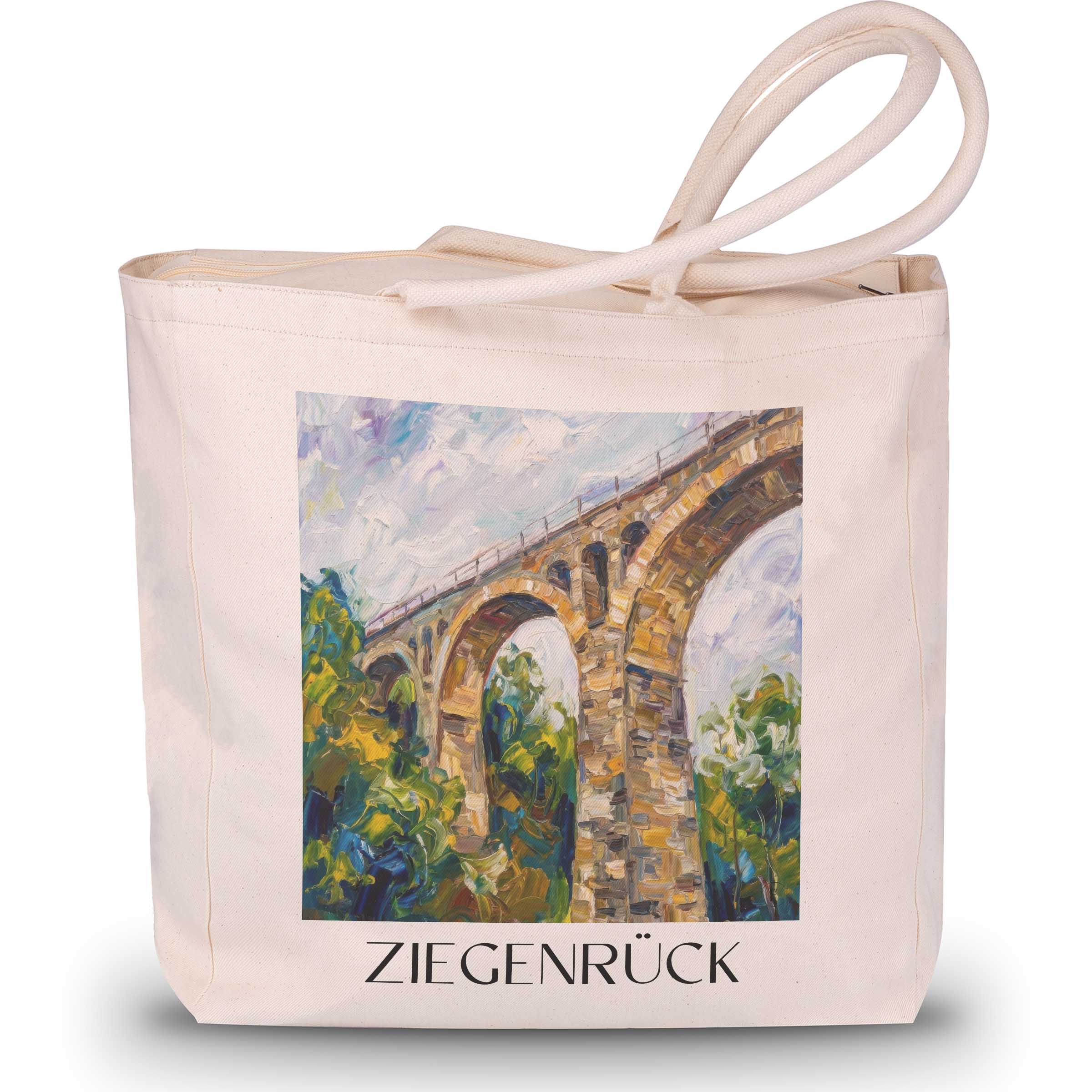 ziegenrück-saaletal-deutschland-einkaufstasche-oil-painting-oelgemaelde