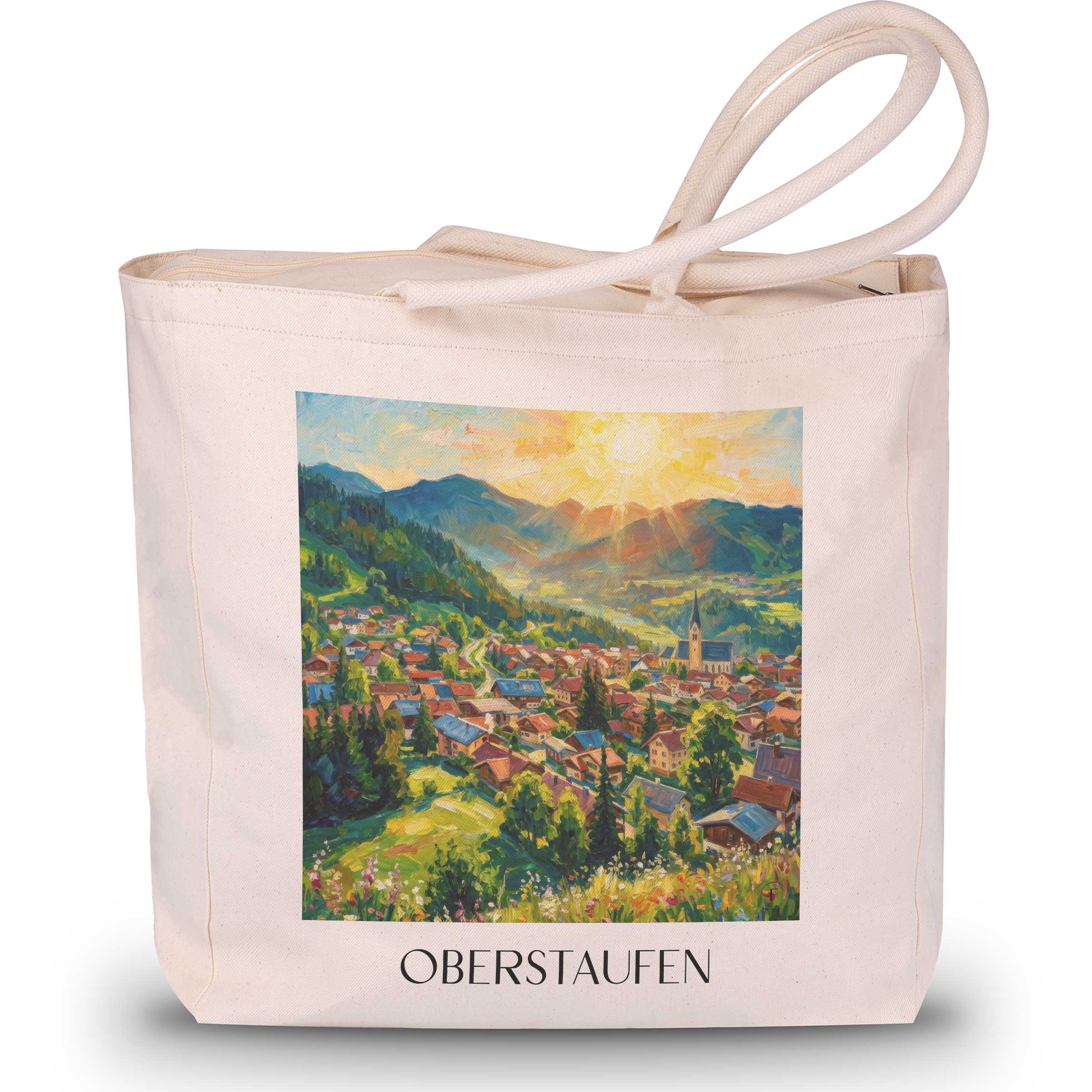 oberstaufen-oberallgäu-deutschland-einkaufstasche-oil-painting-oelgemaelde
