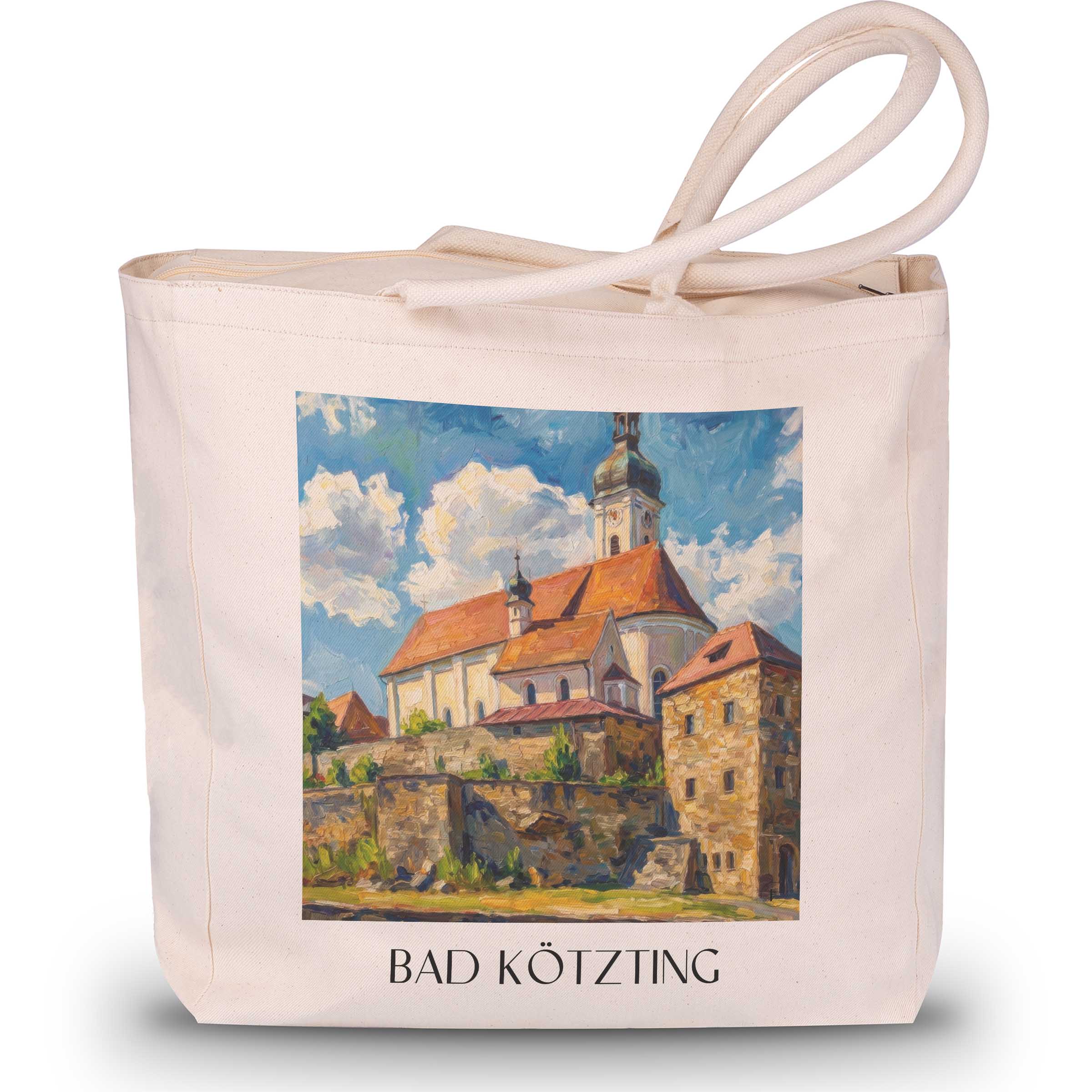 bad-kötzting-bayerischer-wald-deutschland-einkaufstasche-oil-painting-oelgemaelde