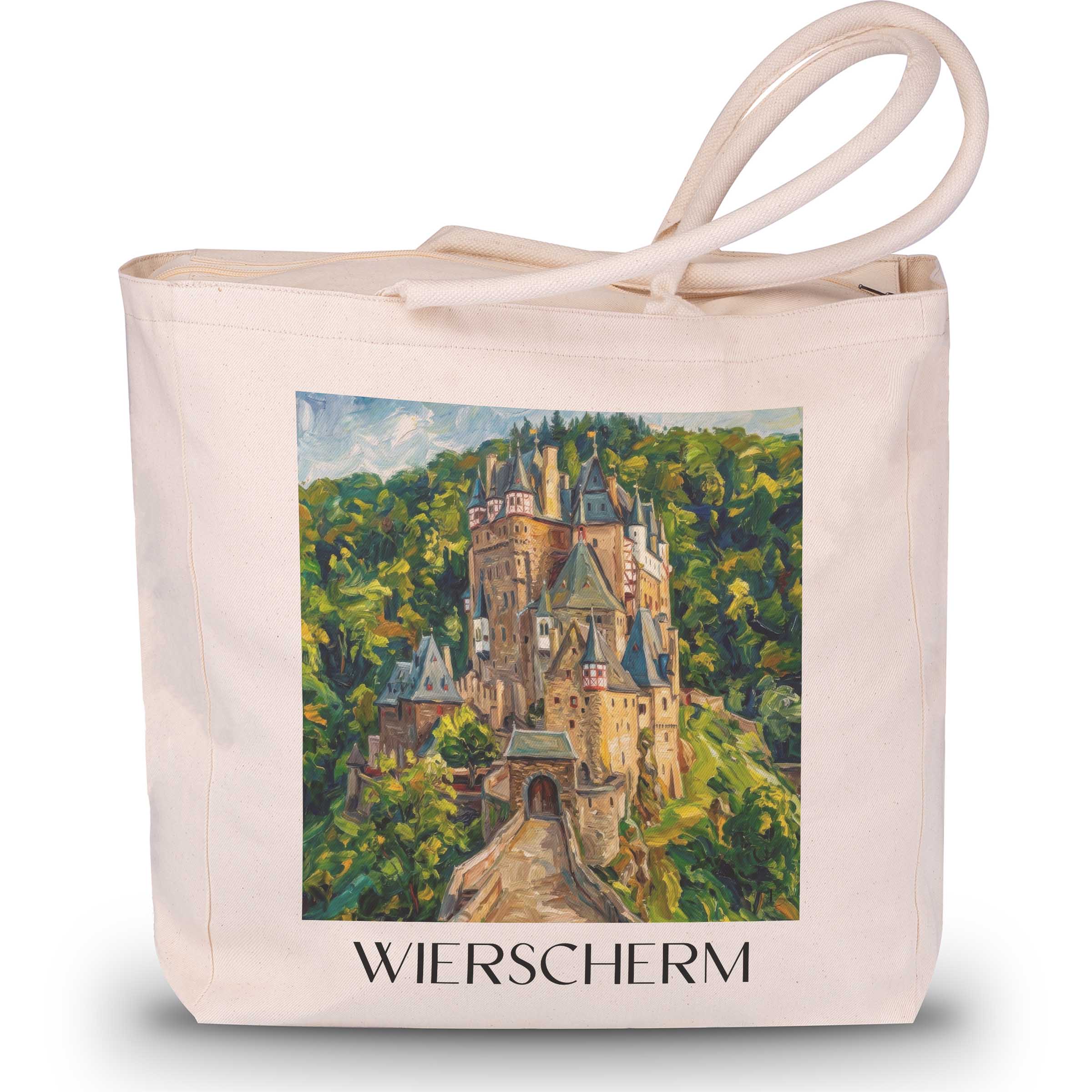 wierscherm-mosel-deutschland-einkaufstasche-oil-painting-oelgemaelde