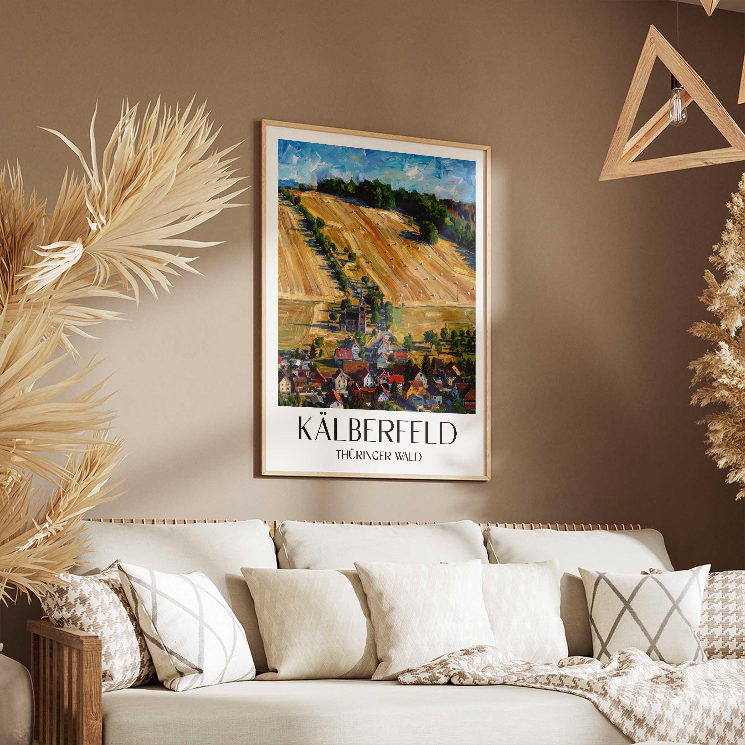 kälberfeld-thüringer-wald-deutschland-poster-oil-painting-oelgemaelde