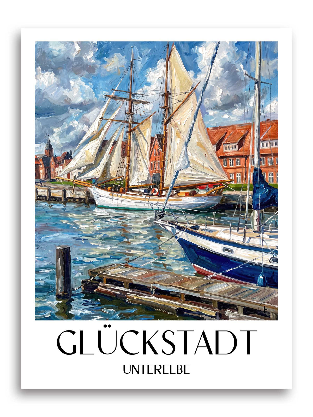glückstadt-unterelbe-deutschland-poster-oil-painting-oelgemaelde