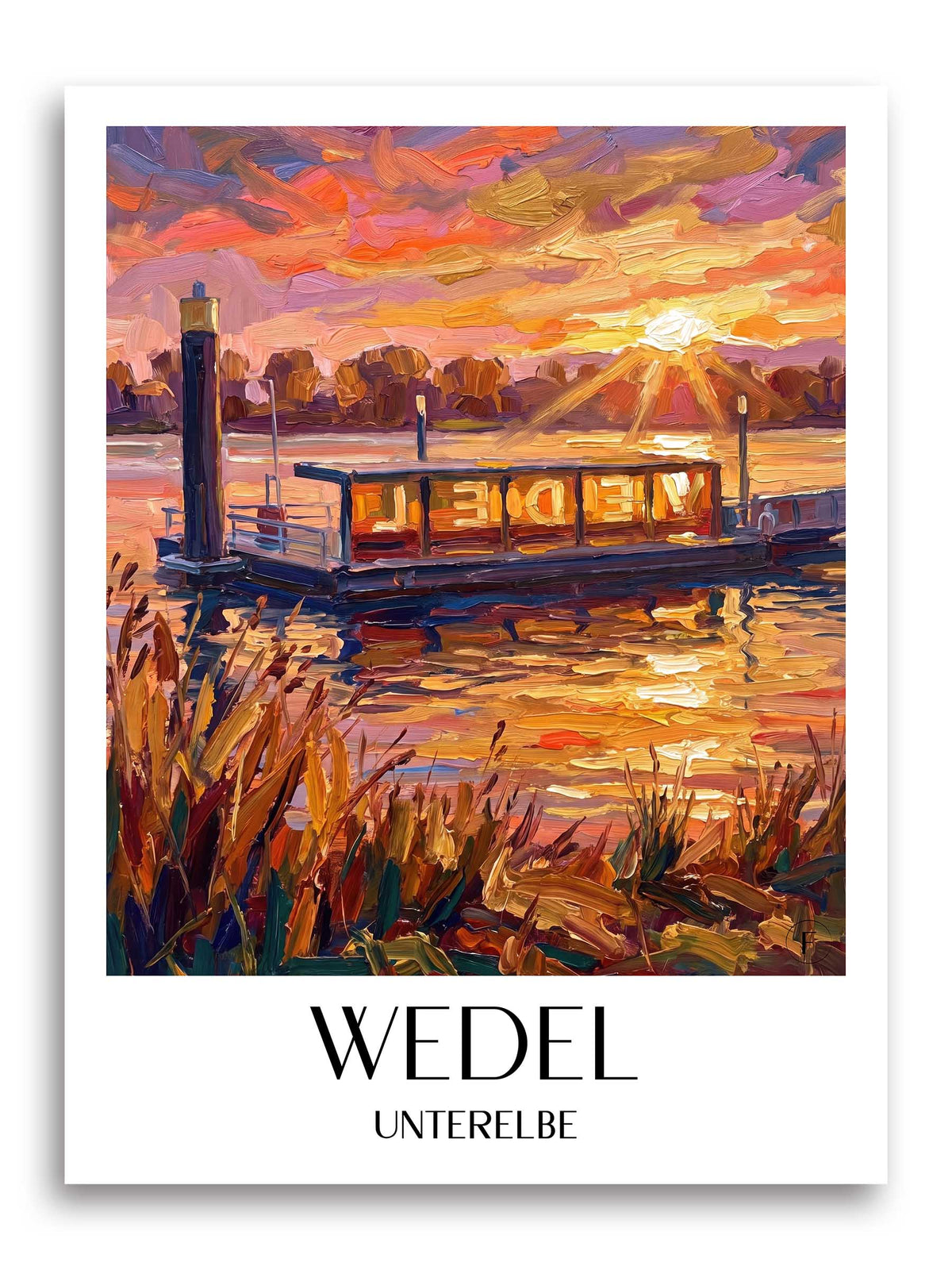 wedel-unterelbe-deutschland-poster-oil-painting-oelgemaelde