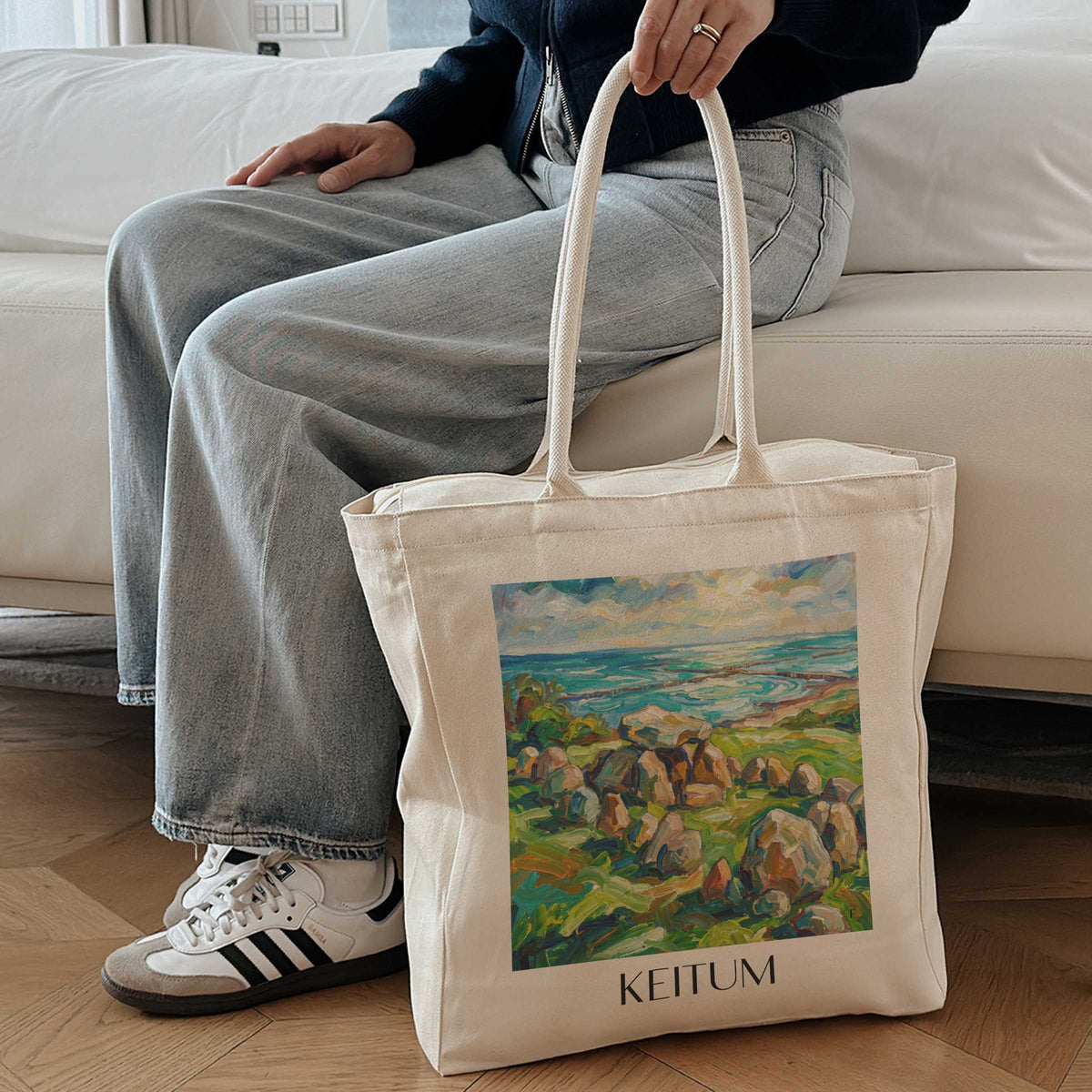 keitum-sylt-deutschland-einkaufstasche-oil-painting-oelgemaelde