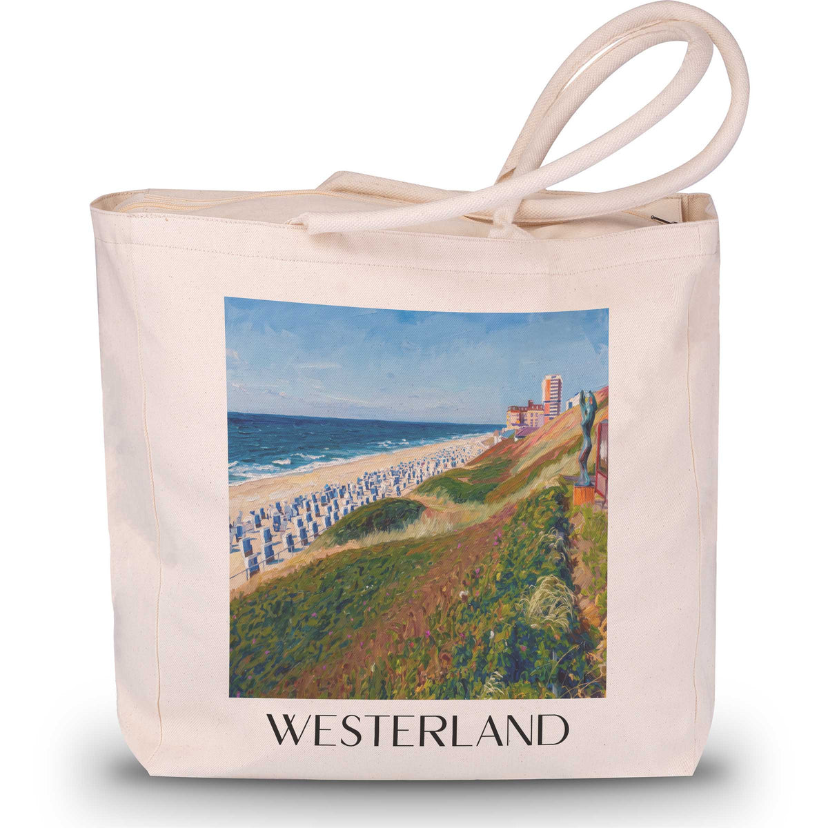 westerland-sylt-deutschland-einkaufstasche-oil-painting-oelgemaelde