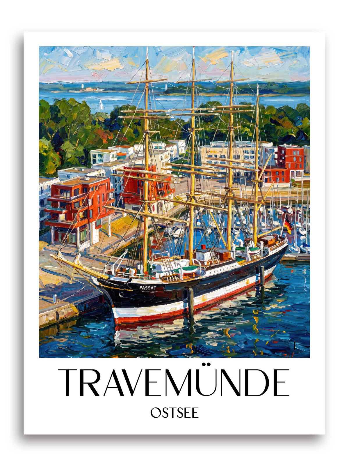 travemünde-ostsee-deutschland-poster-oil-painting-oelgemaelde