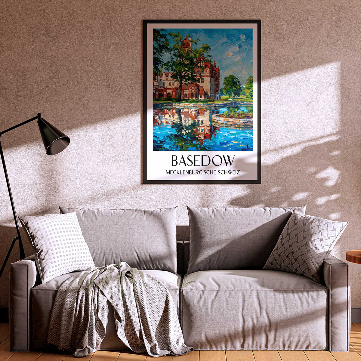 basedow-mecklenburgische-schweiz-deutschland-poster-oil-painting-oelgemaelde