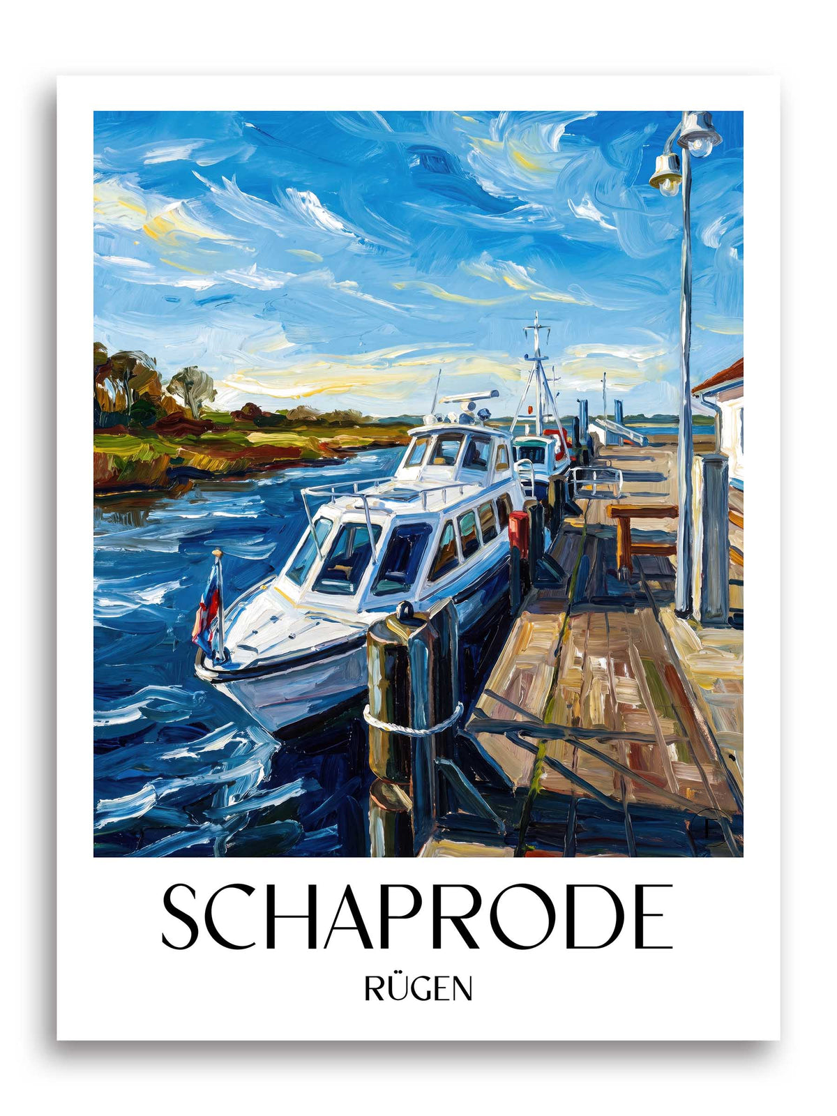 schaprode-rügen-deutschland-poster-oil-painting-oelgemaelde