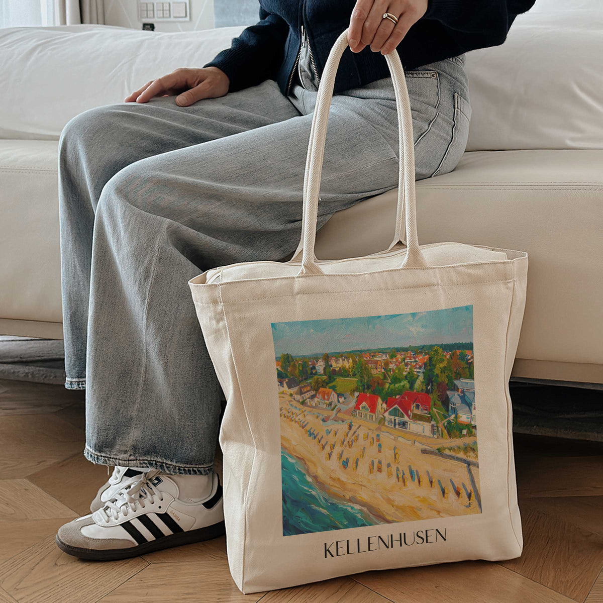 kellenhusen-ostsee-deutschland-einkaufstasche-oil-painting-oelgemaelde