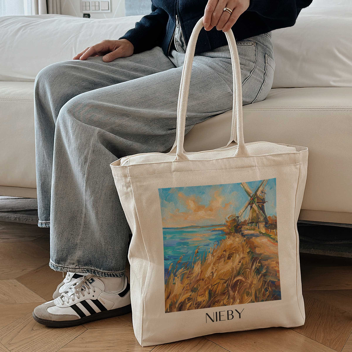nieby-ostsee-deutschland-einkaufstasche-oil-painting-oelgemaelde