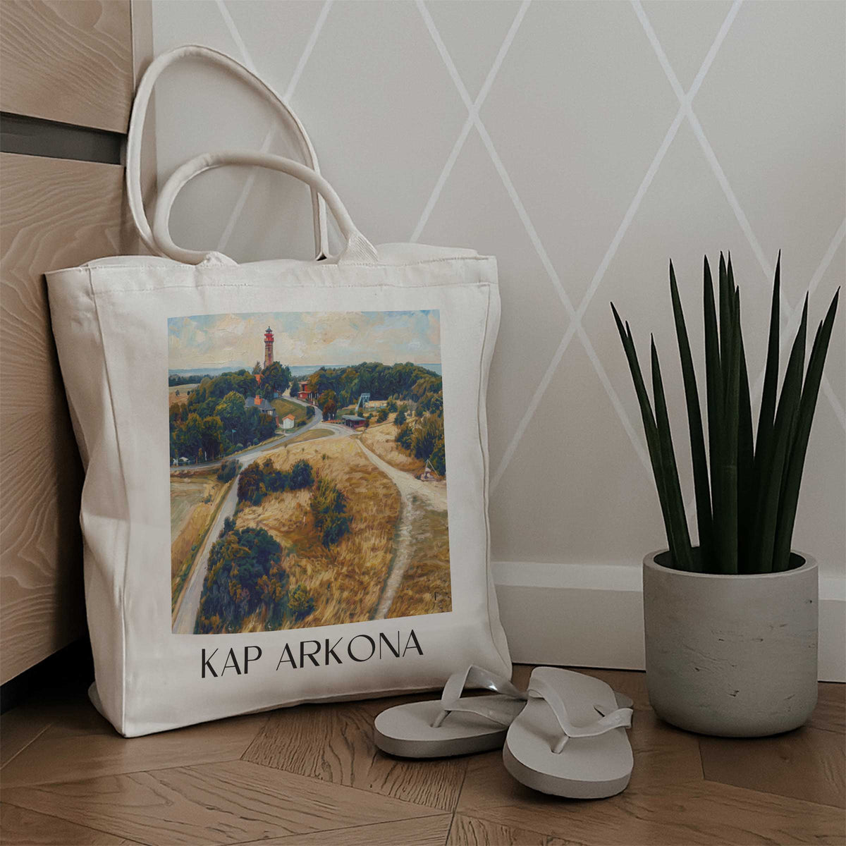 kap-arkona-rügen-deutschland-einkaufstasche-oil-painting-oelgemaelde