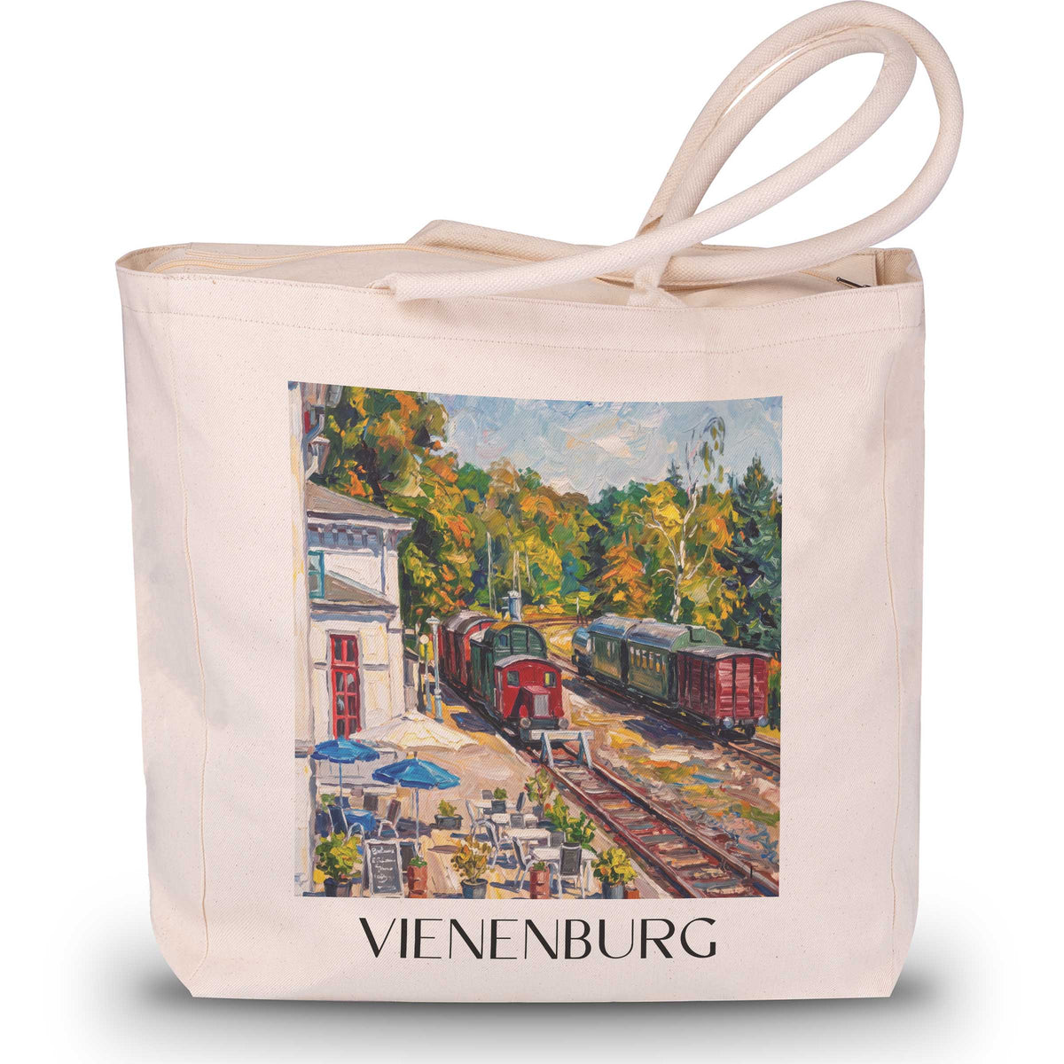 vienenburg-niedersachsen-deutschland-einkaufstasche-oil-painting-oelgemaelde