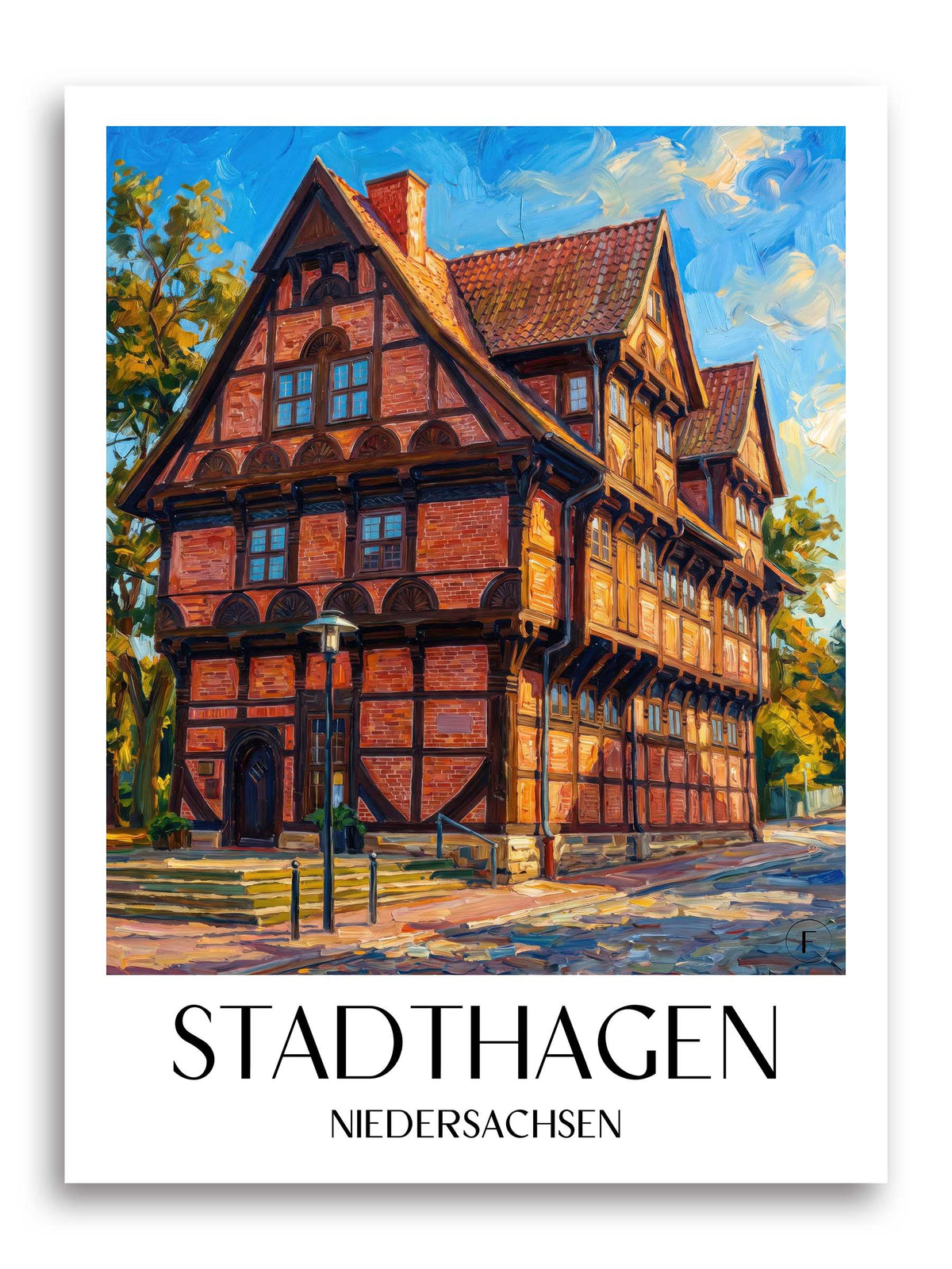 stadthagen-niedersachsen-deutschland-poster-oil-painting-oelgemaelde