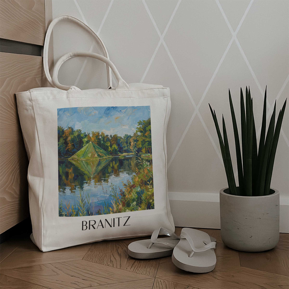 branitz-cottbus-deutschland-einkaufstasche-oil-painting-oelgemaelde