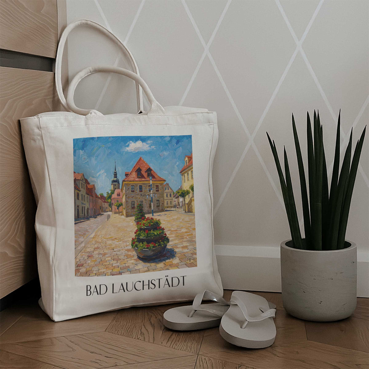 bad-lauchstädt-saale-unstrut-deutschland-einkaufstasche-oil-painting-oelgemaelde